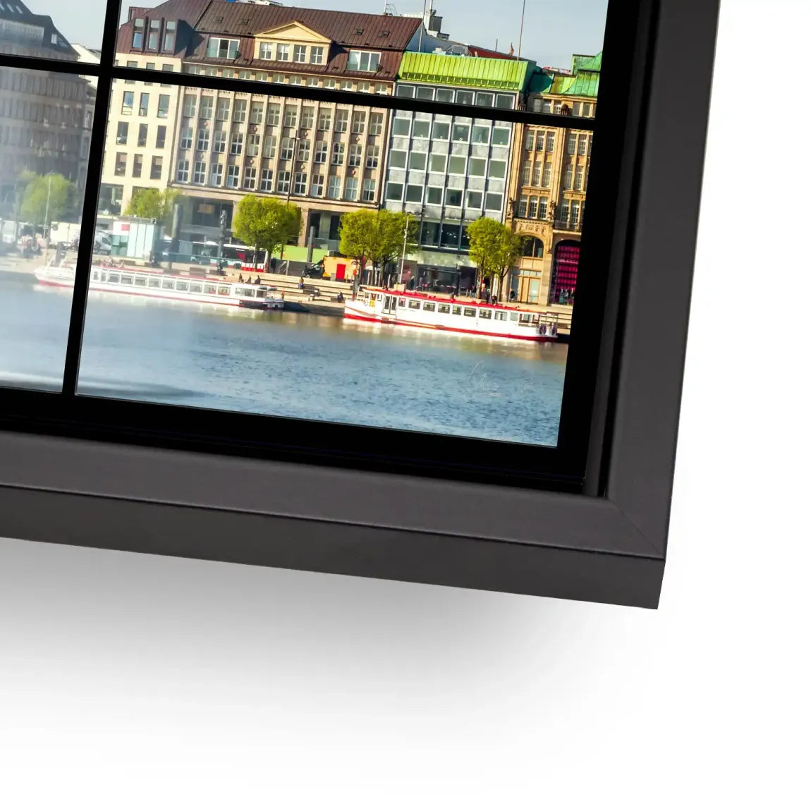 Sunset View Hamburg AluDibond Bild