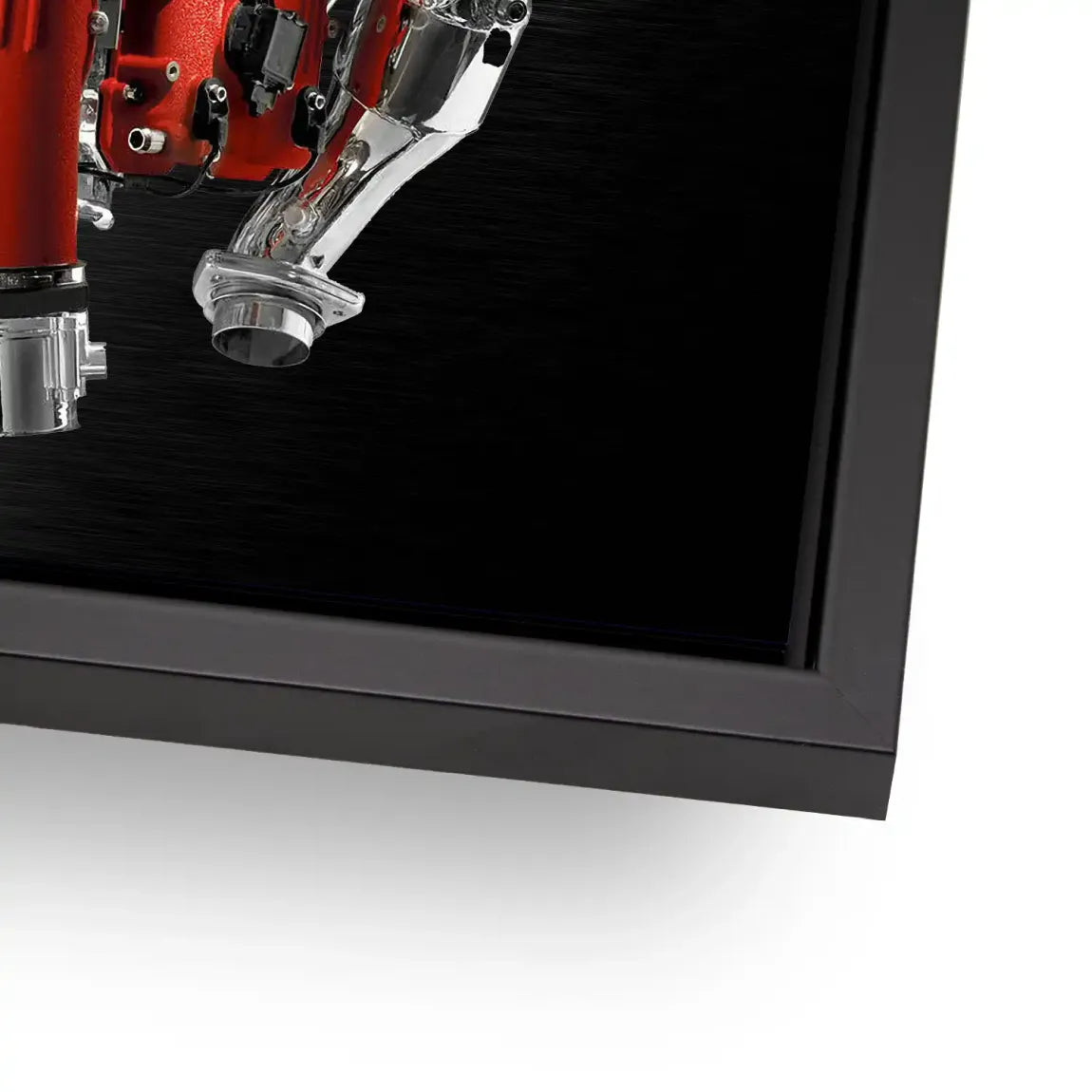 Ferrari V8 Motor AluDibond Bild