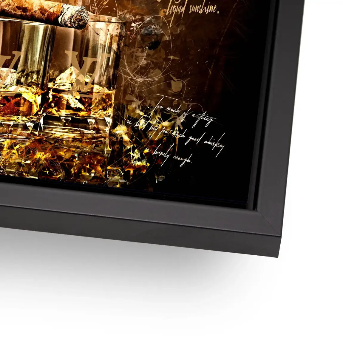 Whisky Lounge Art Alu Dibond Bild INGALERIE