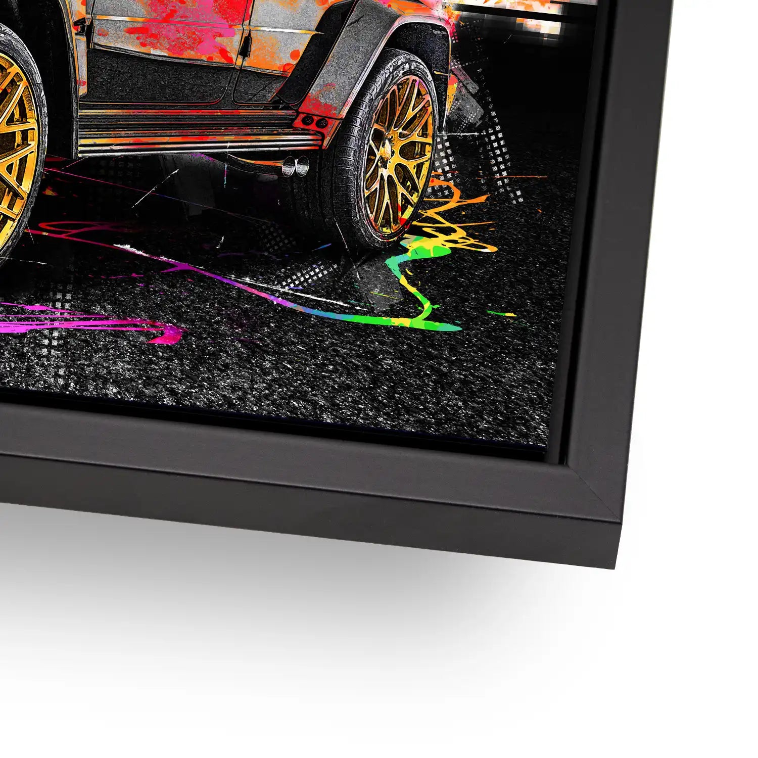 Mercedes G63 Abstrakt Color AluDibond Bild INGALERIE