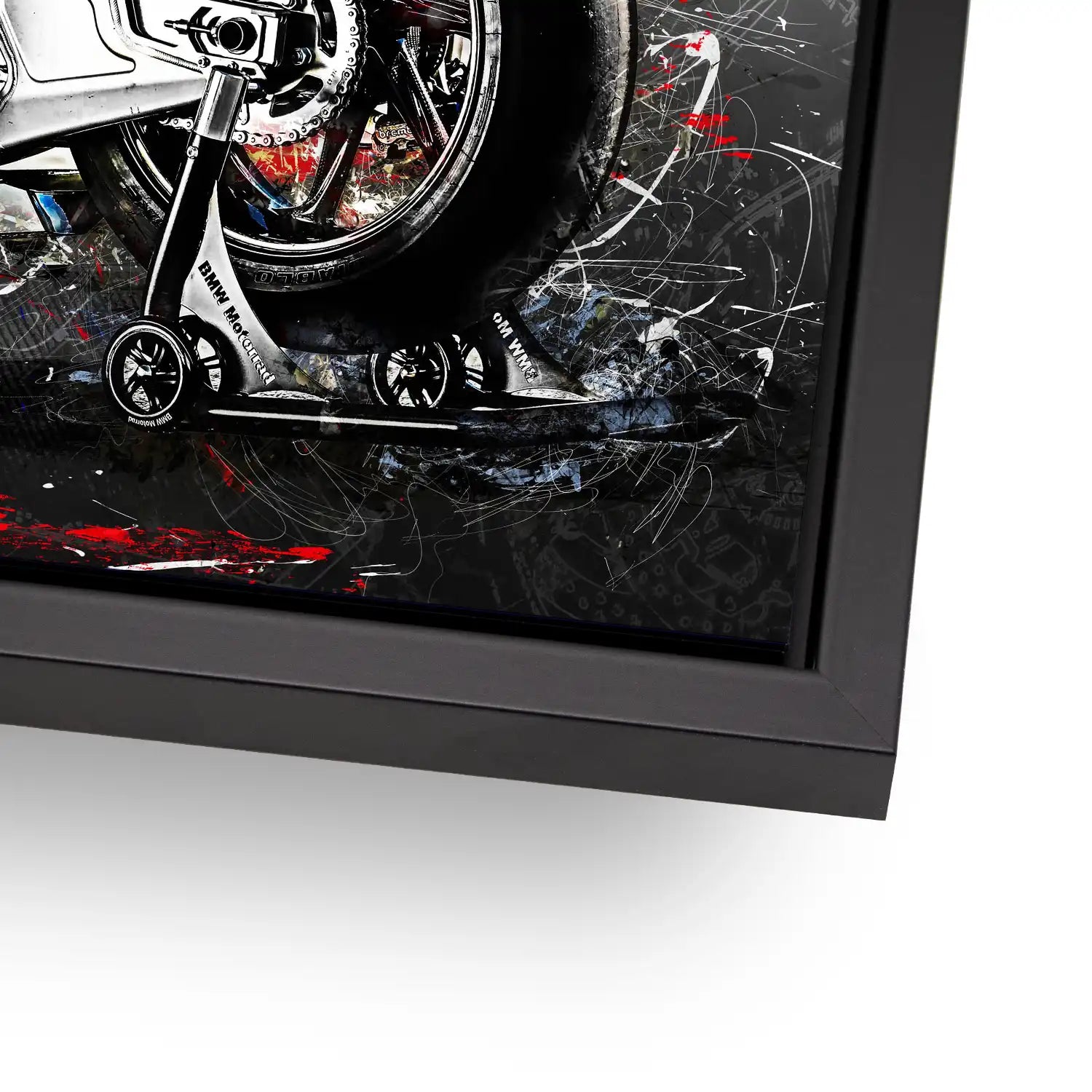 BMW HP4 Race Abstrakt Kunst AluDibond Bild INGALERIE