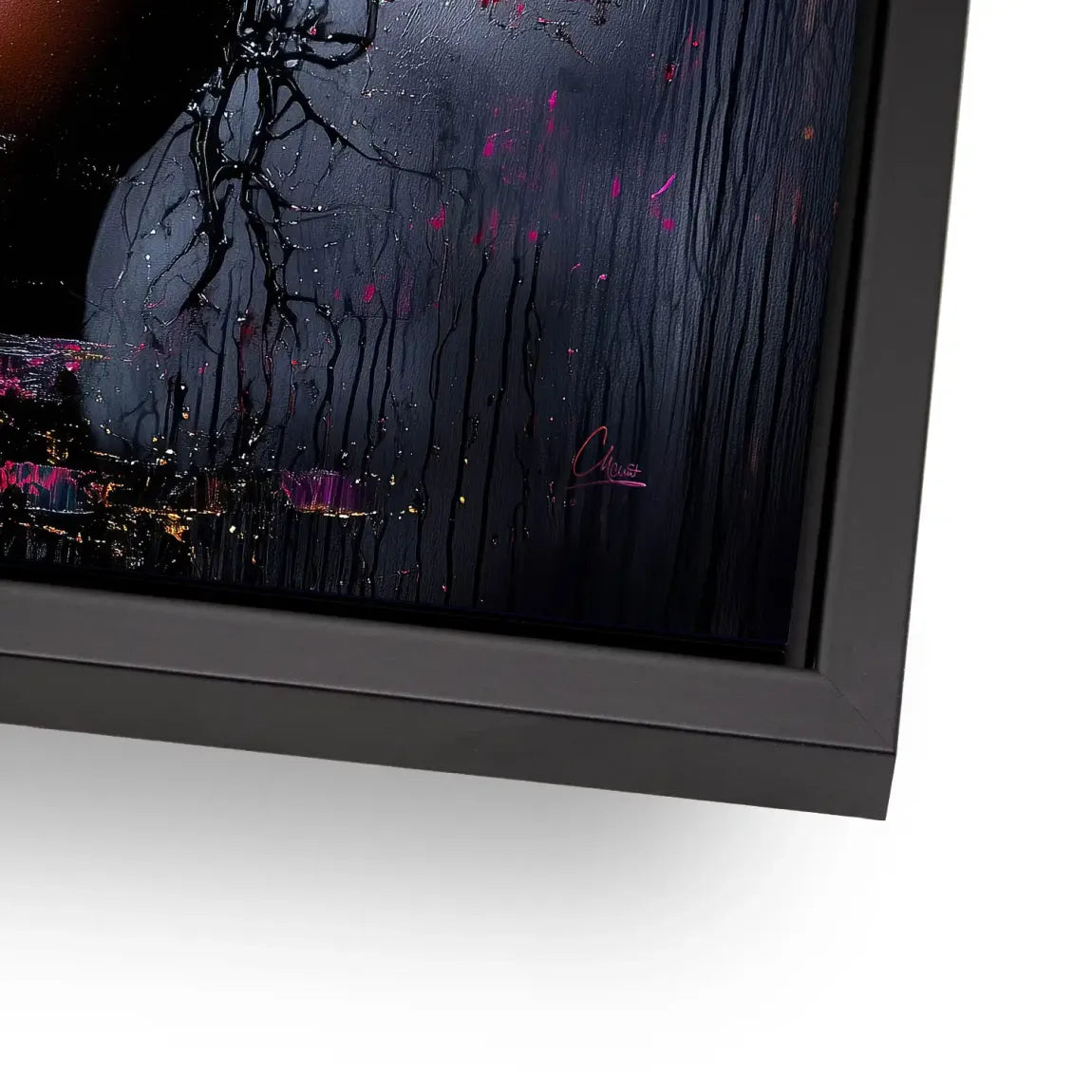 Magie aus Farbe und Gold AluDibond Bild INGALERIE