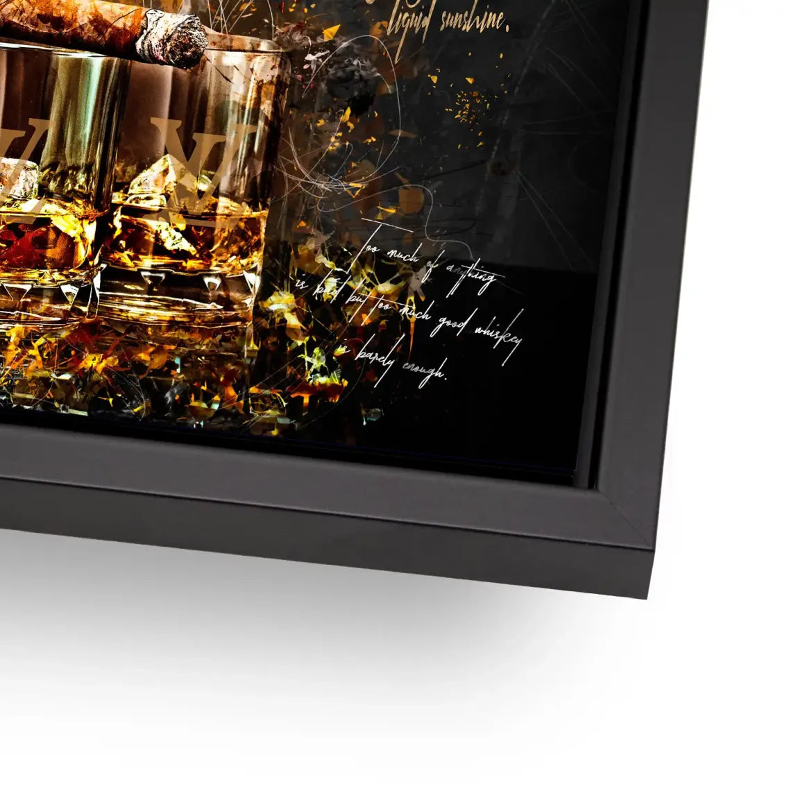 Whisky Lifestyle Art Alu Dibond Bild INGALERIE