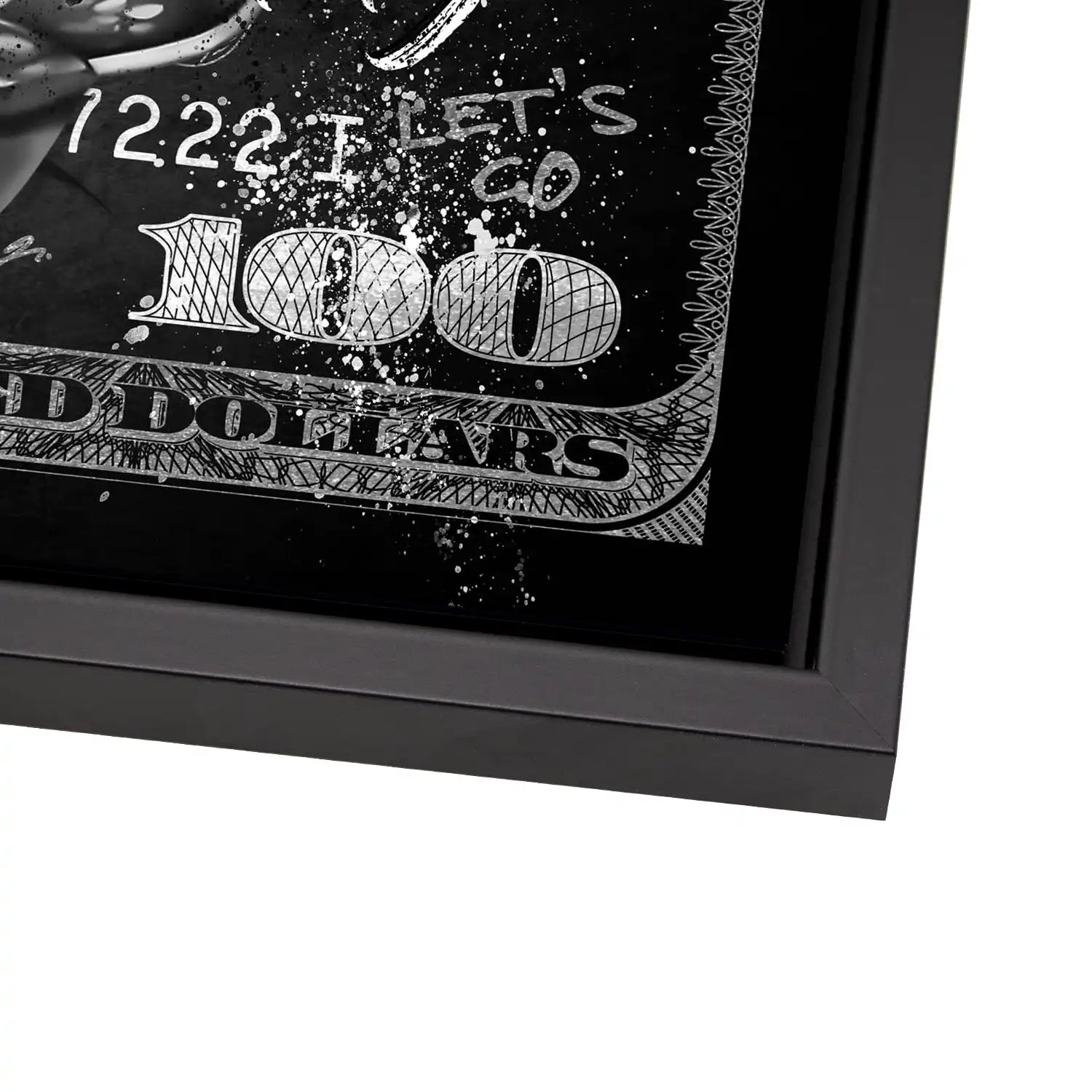 Dagobert More Money Black Dollar AluDibond Bild INGALERIE