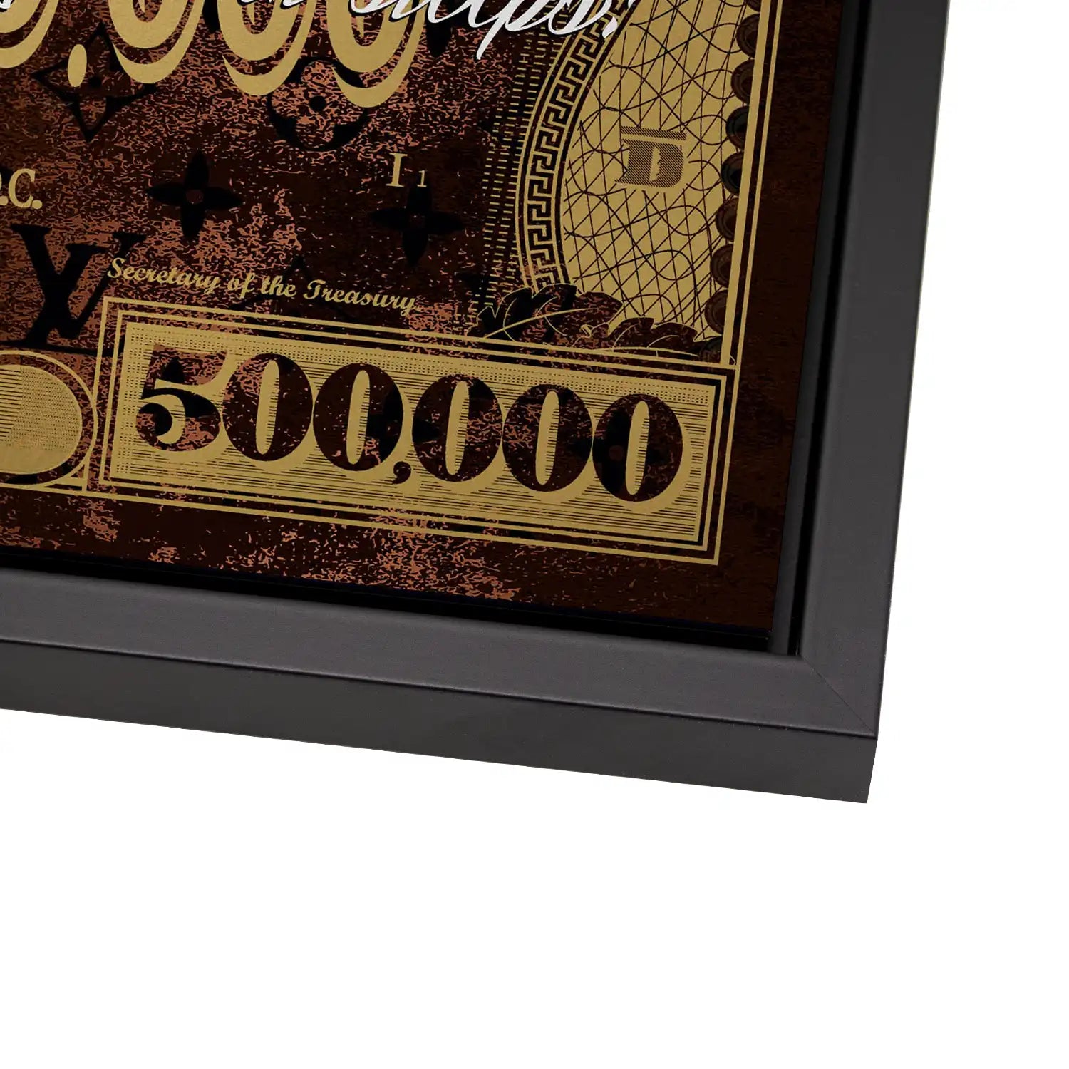 Dagobert Money Never Gold Dollar AluDibond Bild INGALERIE