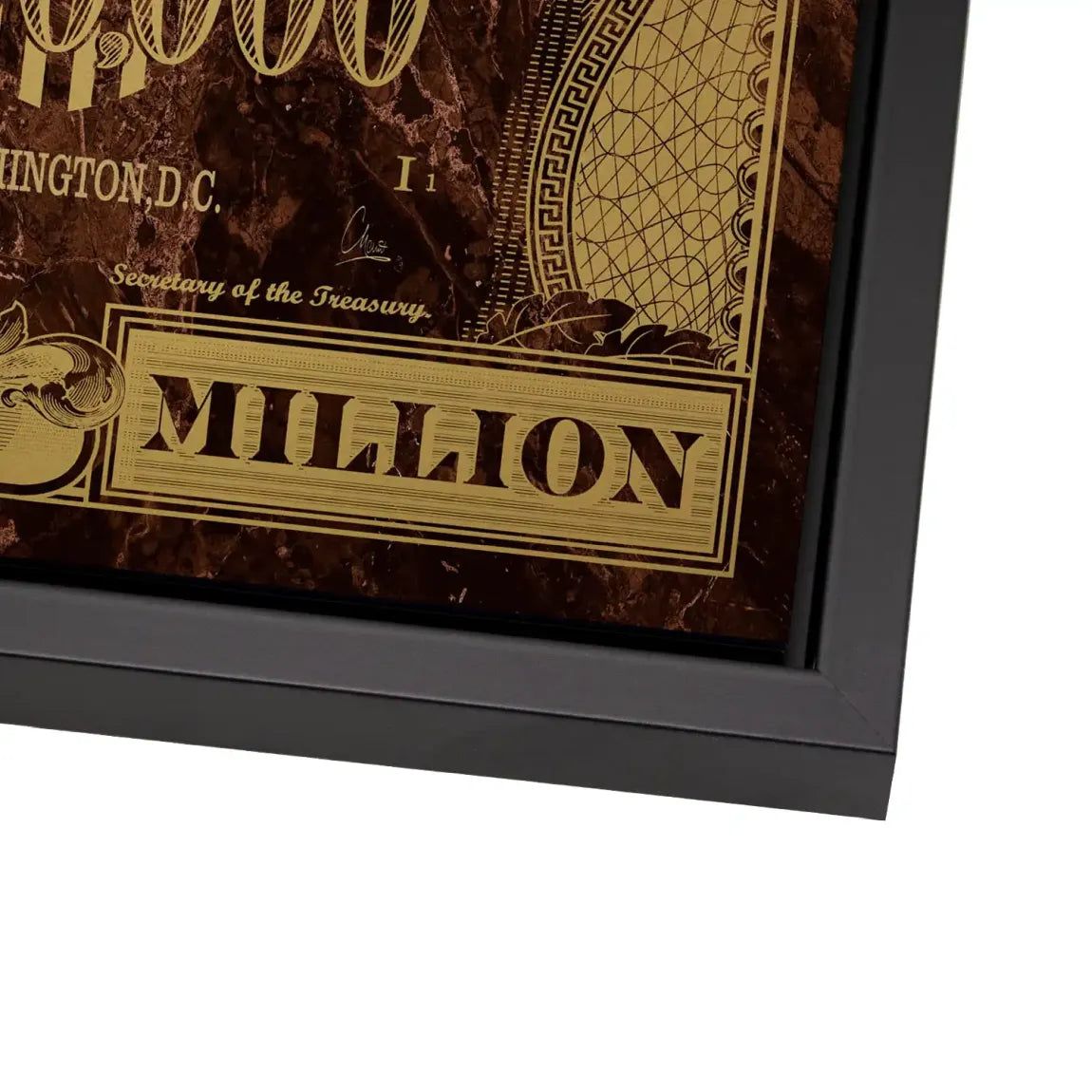 Gold Dollar George Washington Alu Dibond Bild