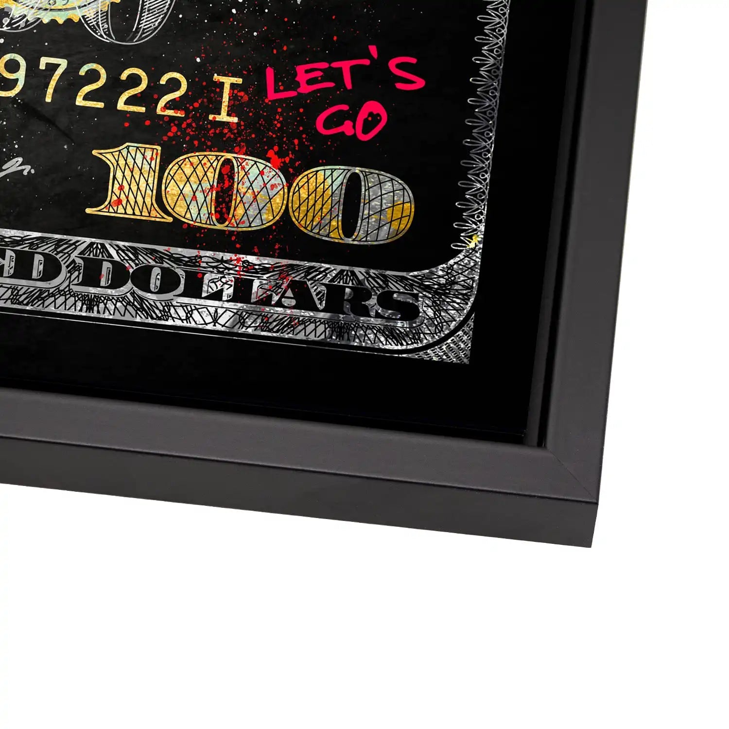 Dagobert Money Never Sleeps Dollar Dark AluDibond Bild INGALERIE