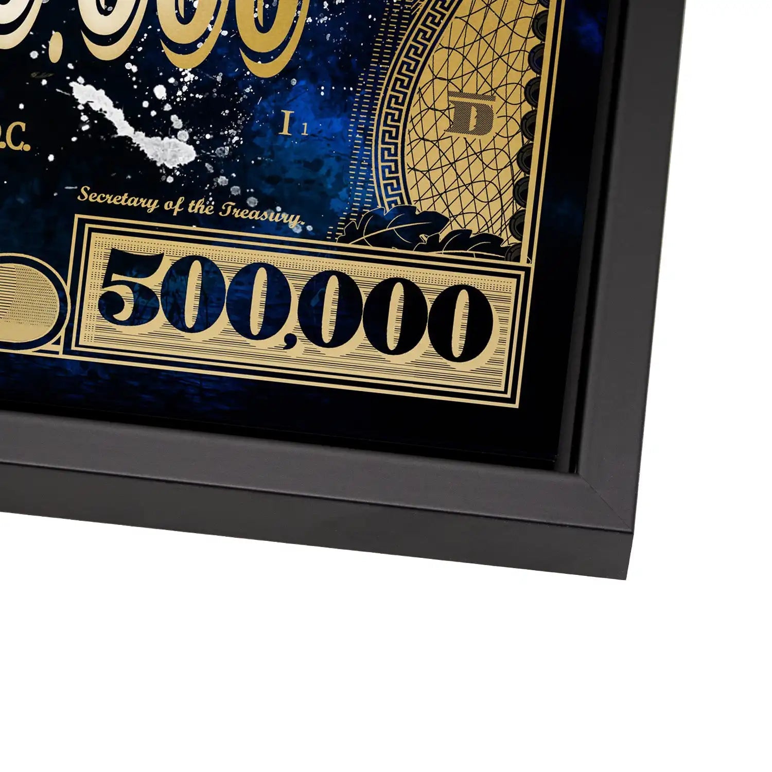 Dagobert Blue Scrooge Dollar AluDibond Bild INGALERIE
