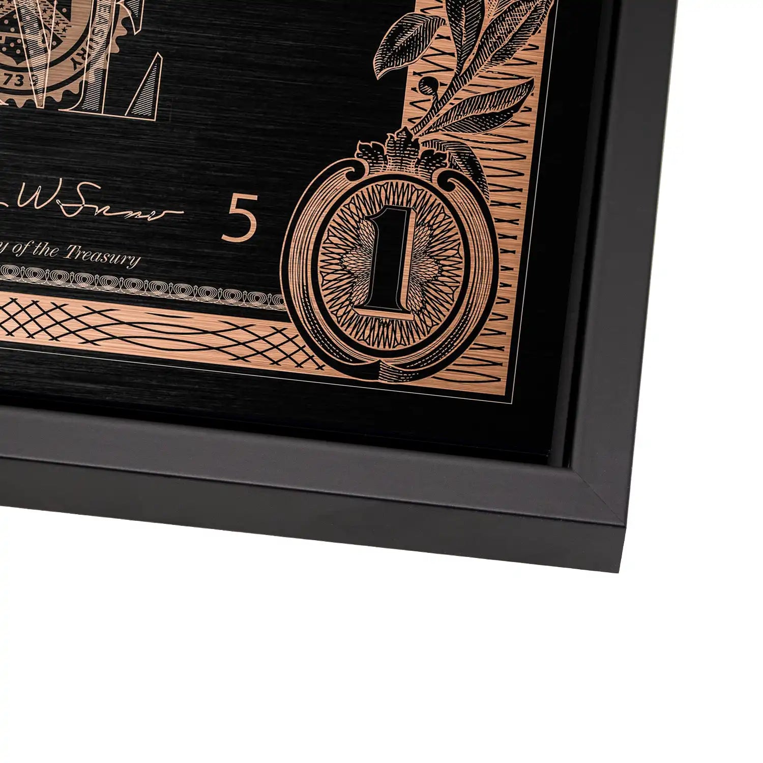 One Dollar Bronze Style AluDibond Bild INGALERIE