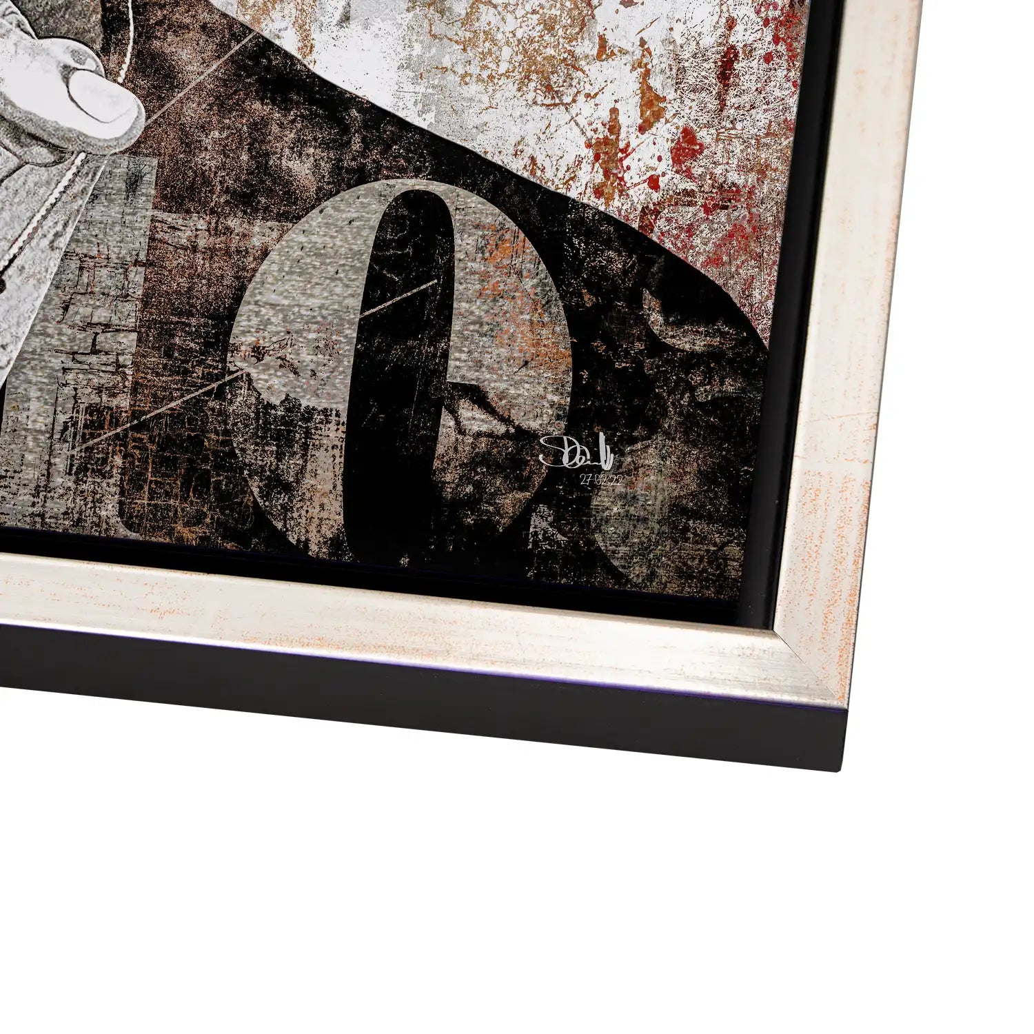 David Bowie Abstrakt Luxury Style AluDibond Bild INGALERIE