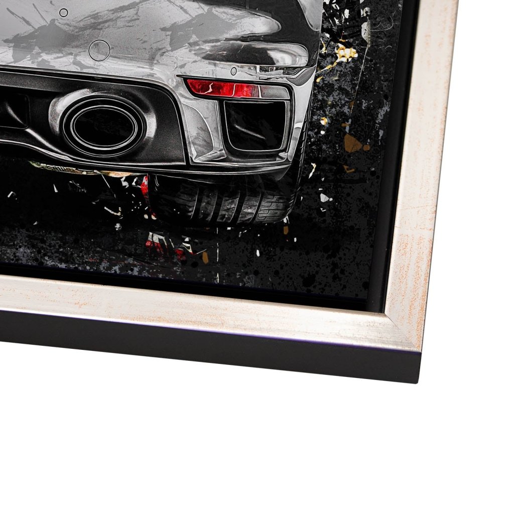 Shadowline Porsche Turbo Alu Dibond Bild INGALERIE