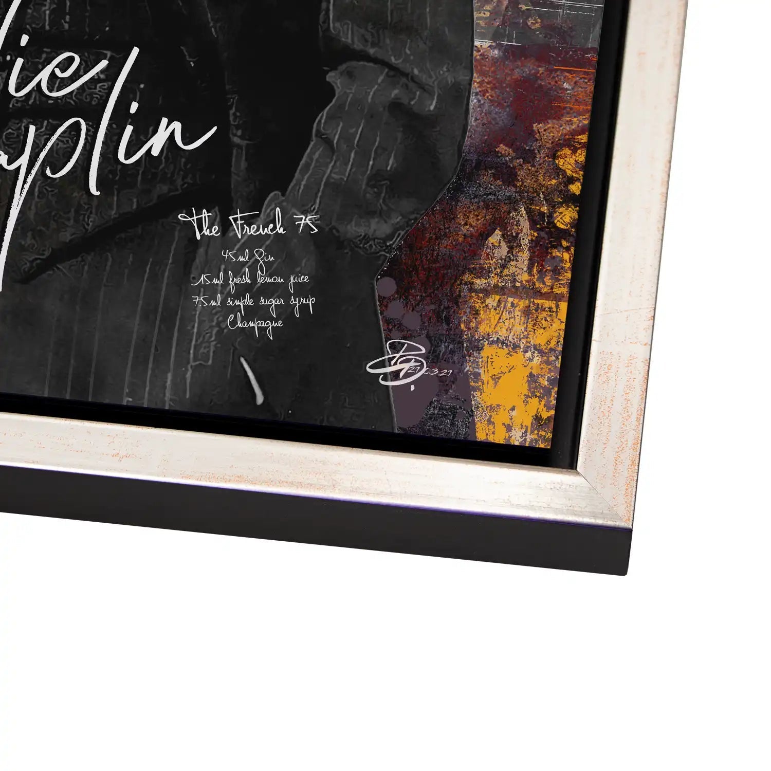 Charlie Chaplin Pop Art AluDibond Bild INGALERIE