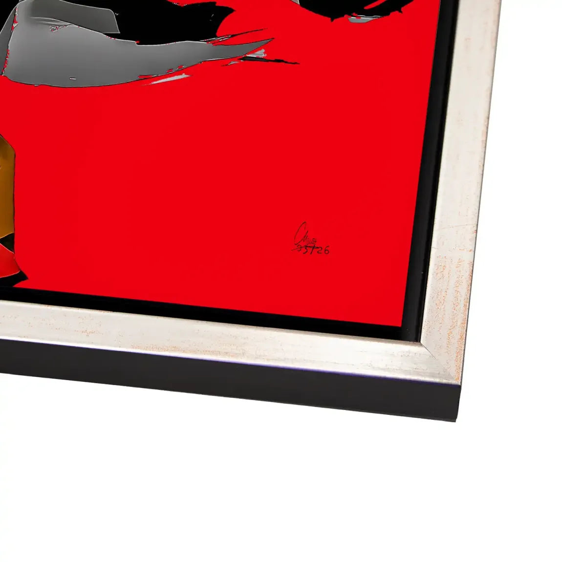 Rouge Abstrakt Alu Dibond Wandbild