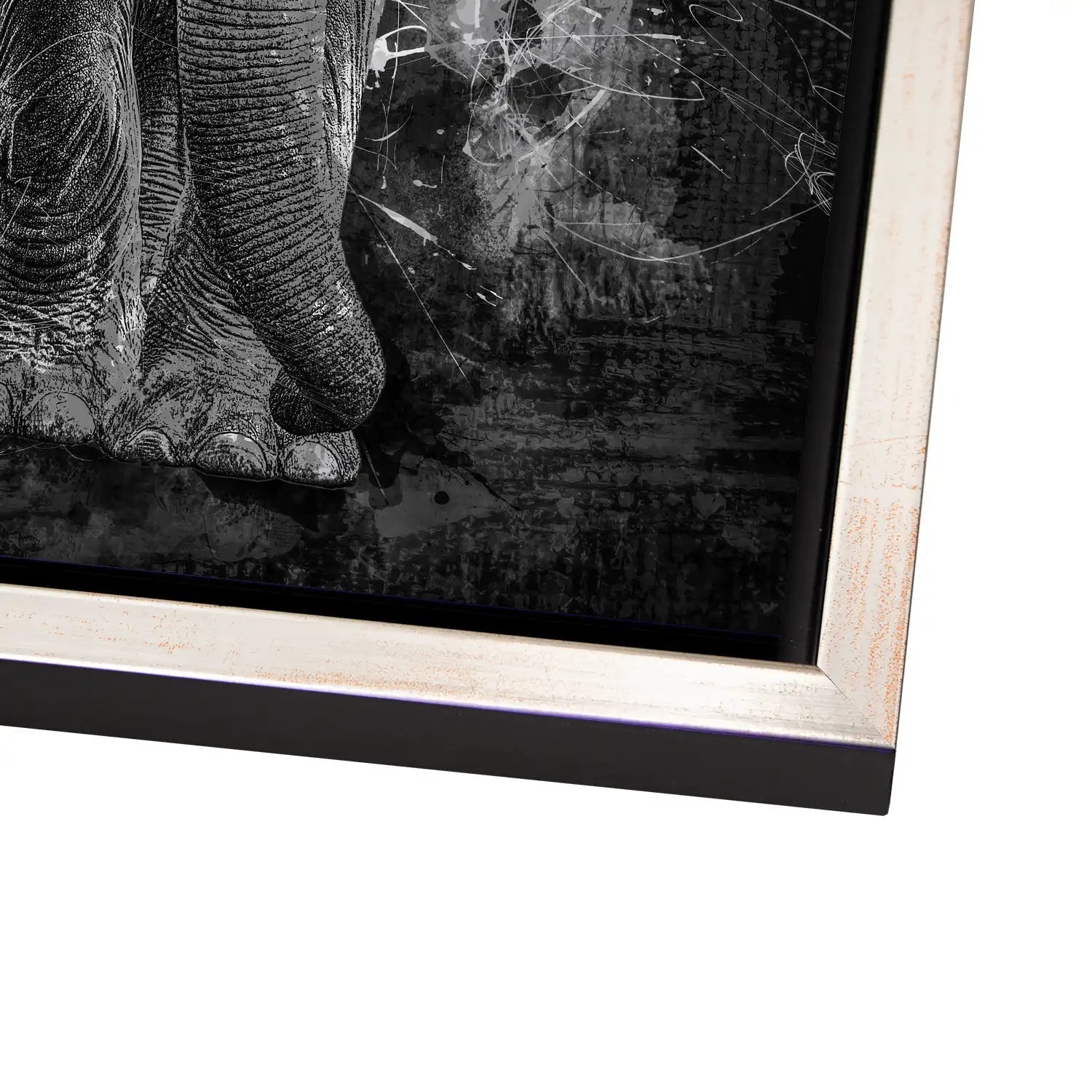 Elefant Abstrakt AluDibond Bild INGALERIE