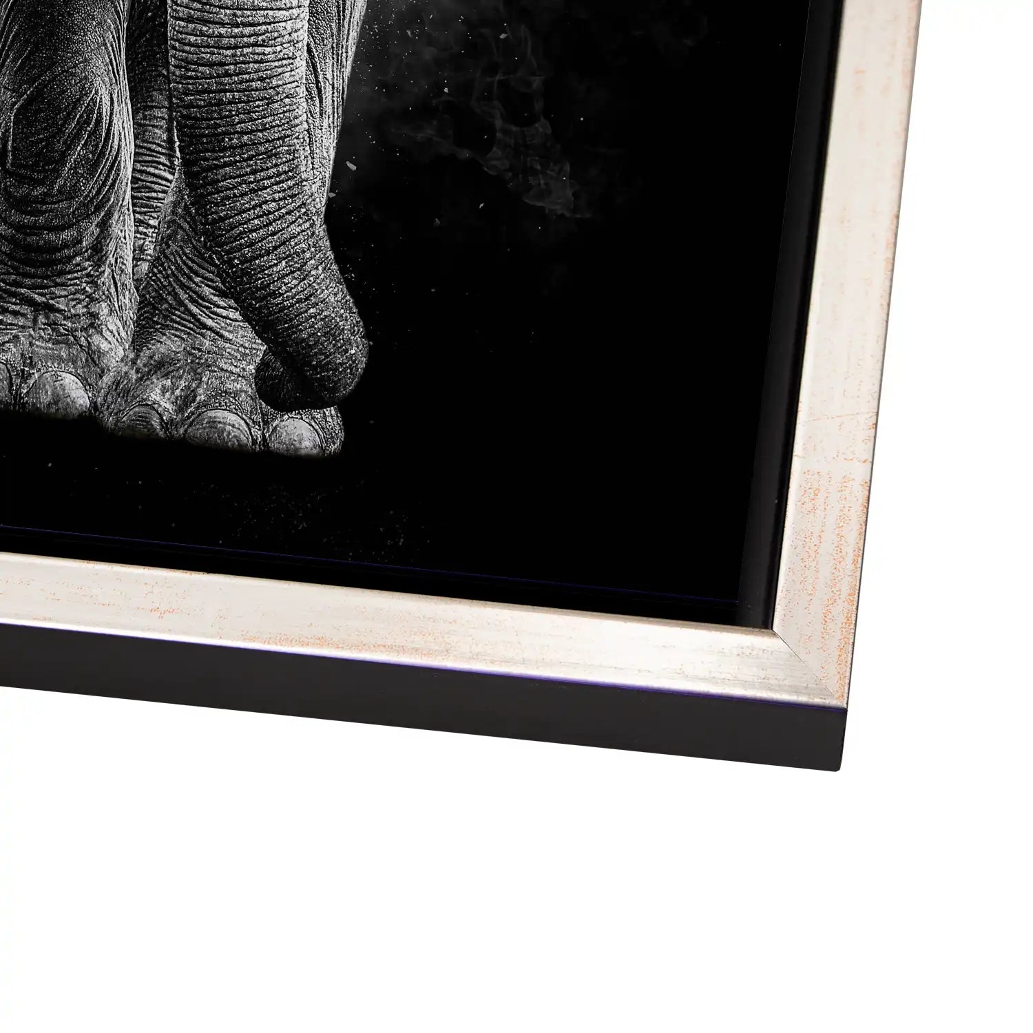 Elefant Abstrakt Dark Style AluDibond Bild INGALERIE