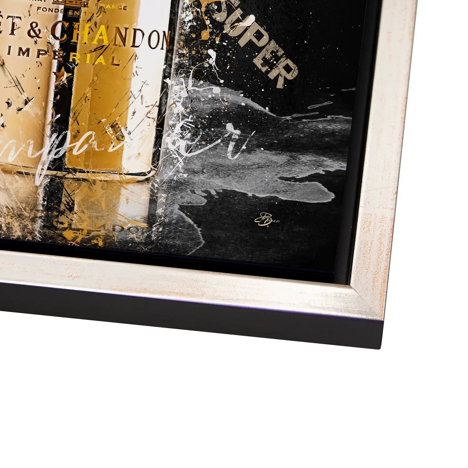 Champagner AluDibond Bild INGALERIE