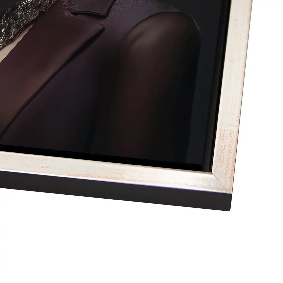Elegante Lady mit Totenkopf-Make-up Alu Dibond Bild INGALERIE