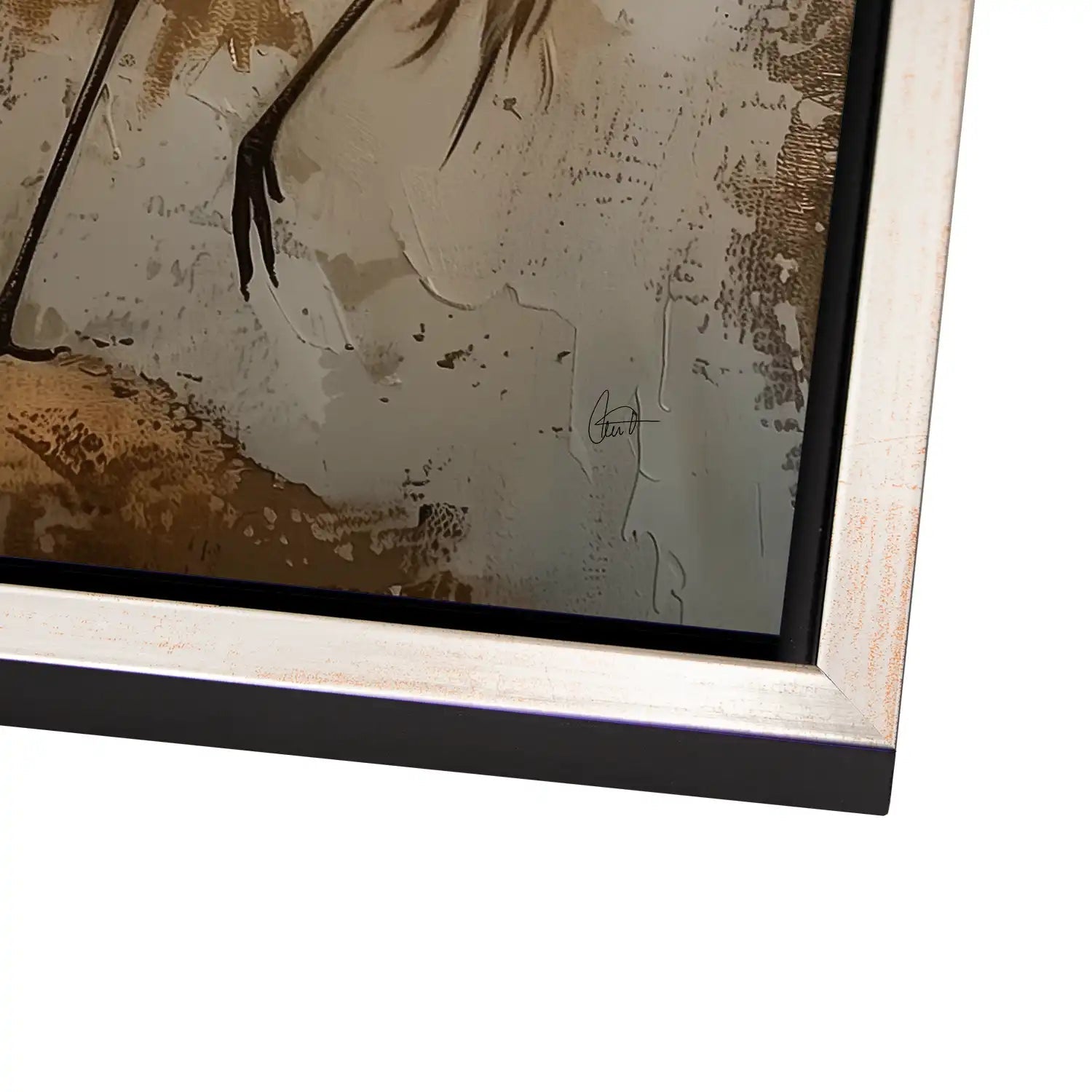 Kranich Modern Art AluDibond Bild INGALERIE
