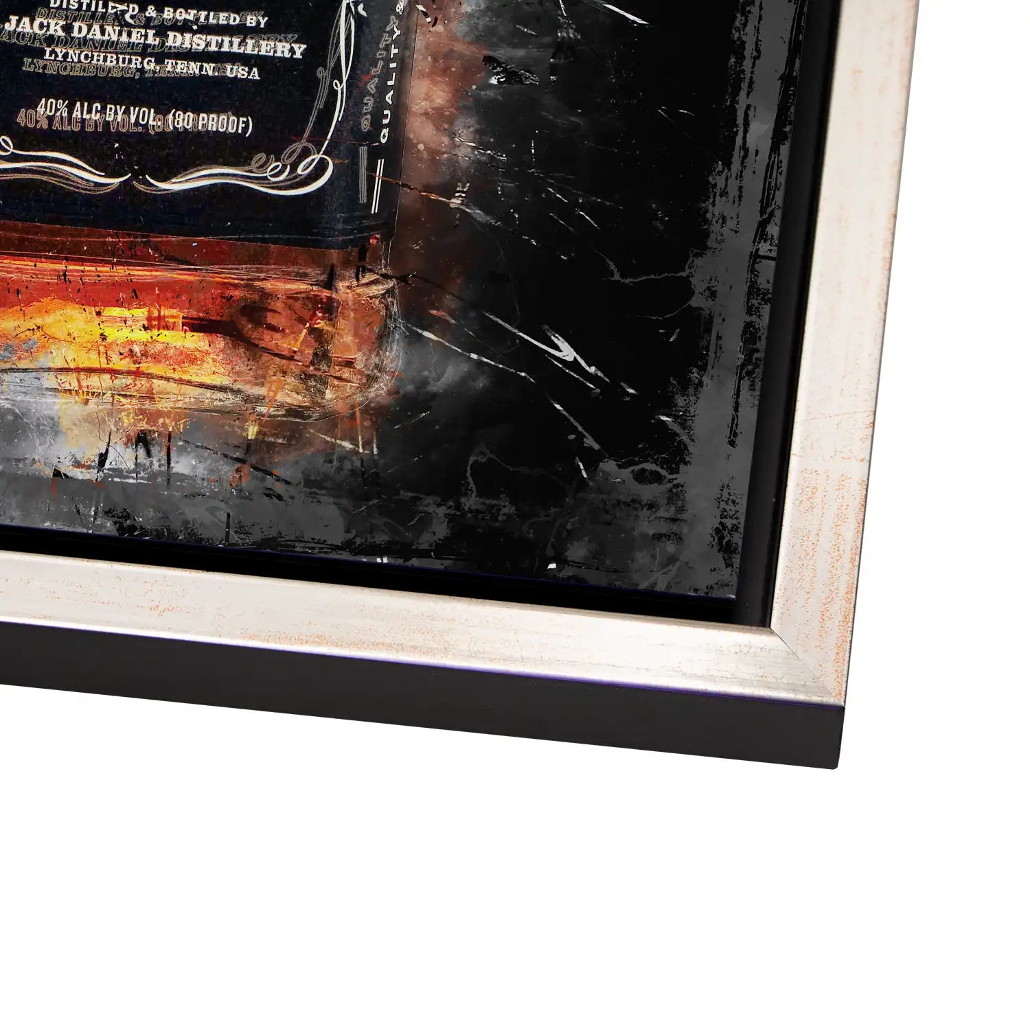 Jack Whisky Abstrakt AluDibond Bild INGALERIE