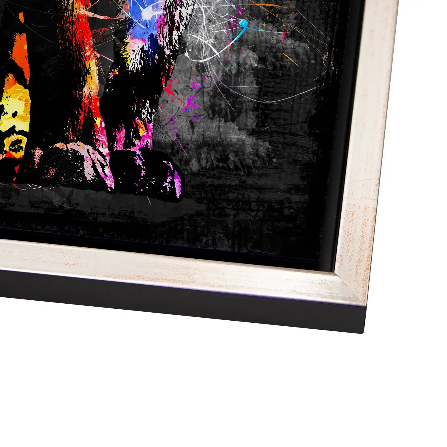 Tiger Abstrakt Color AluDibond Bild INGALERIE
