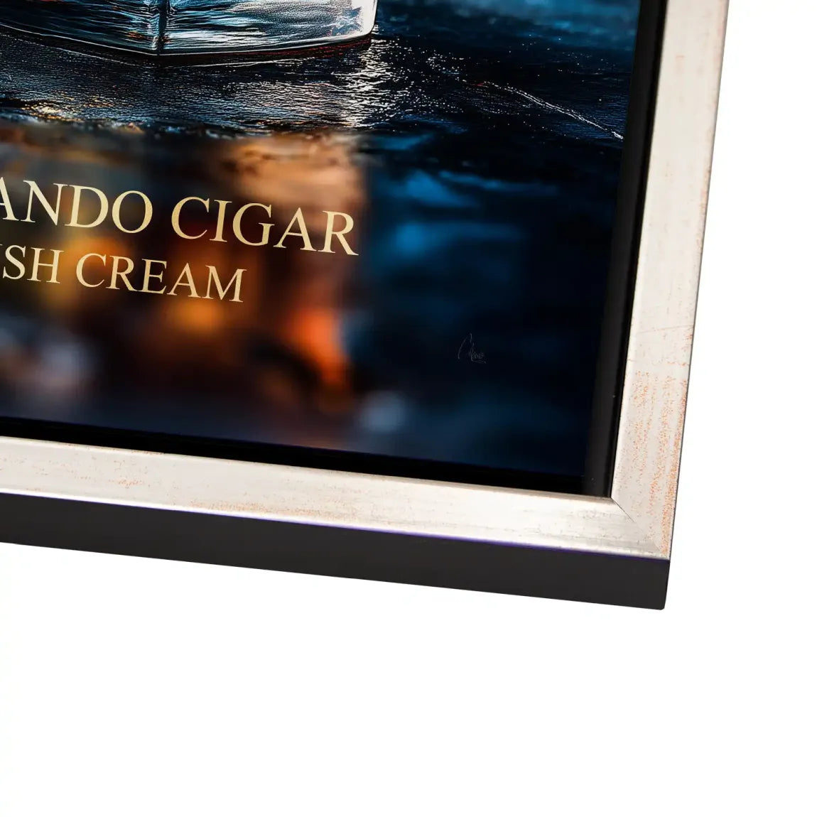 Highland Whisky Glow Alu Dibond Bild