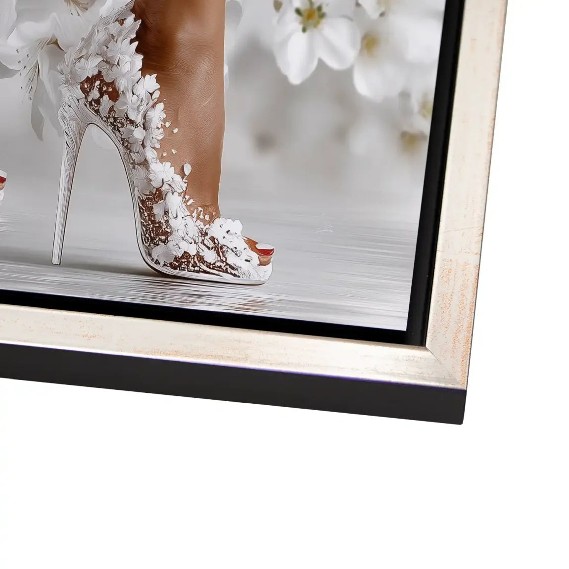 Sensual Blossom Heels Alu Dibond Bild