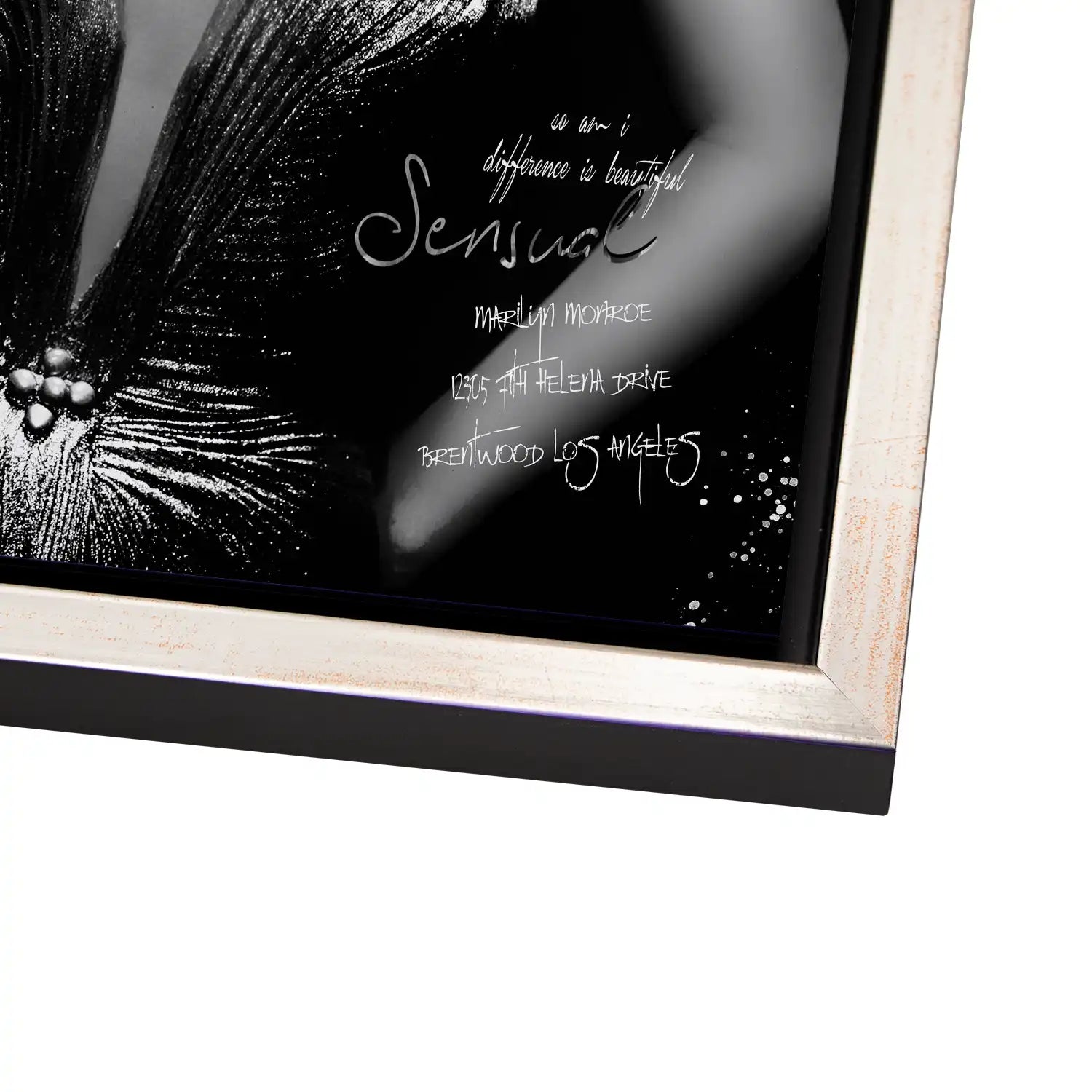 Marilyn Monroe Black Vogue AluDibond Bild INGALERIE