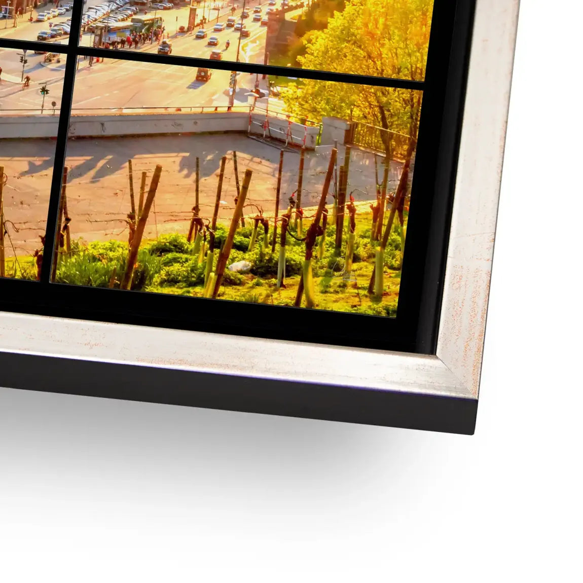 Hamburg Sunset View AluDibond Bild