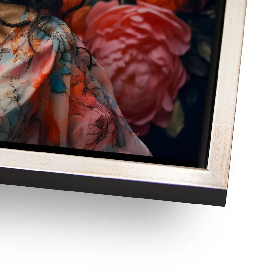 Blütenpracht trifft stilvolle Sinnlichkeit AluDibond Bild INGALERIE