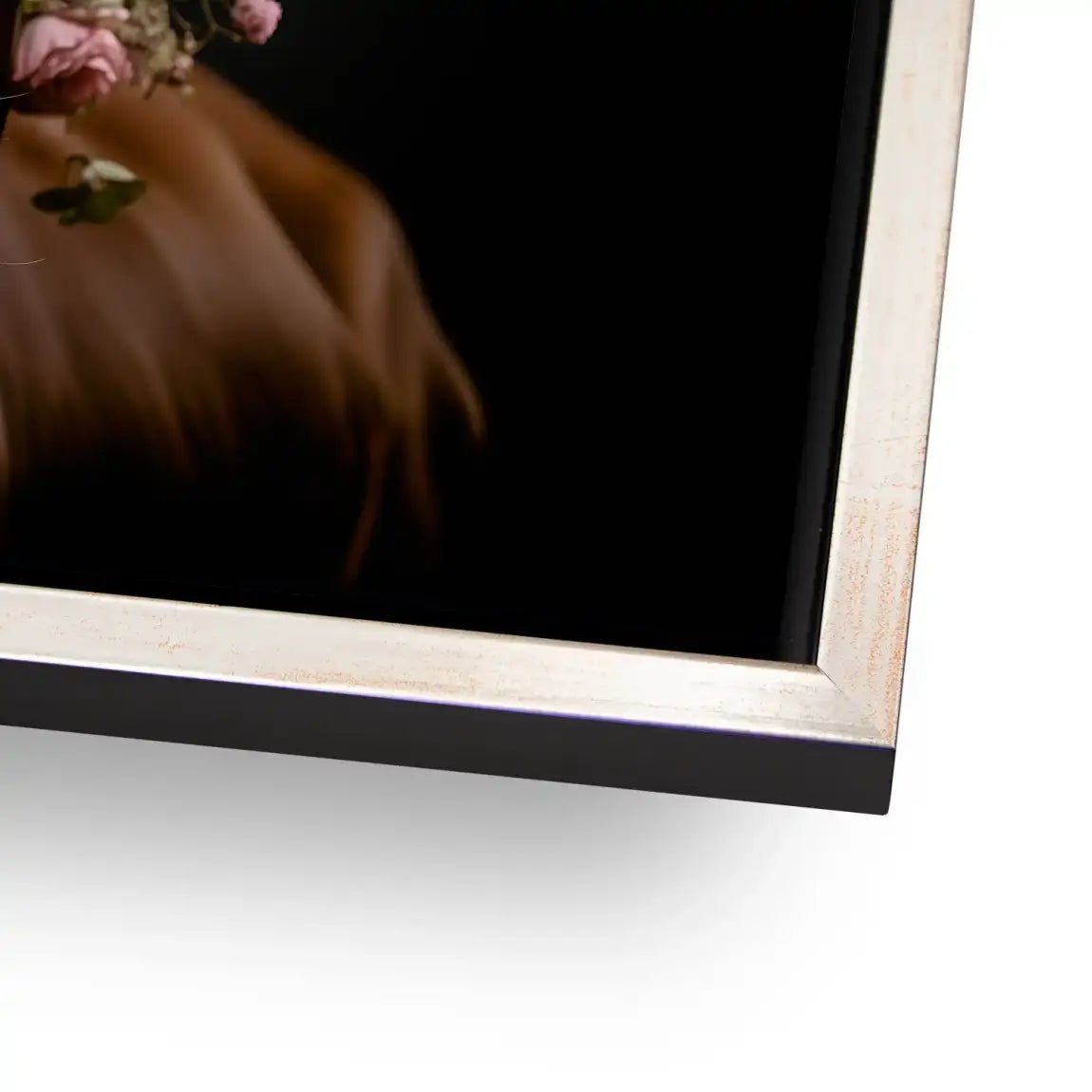 Kuh liebt Blumen AluDibond Bild INGALERIE