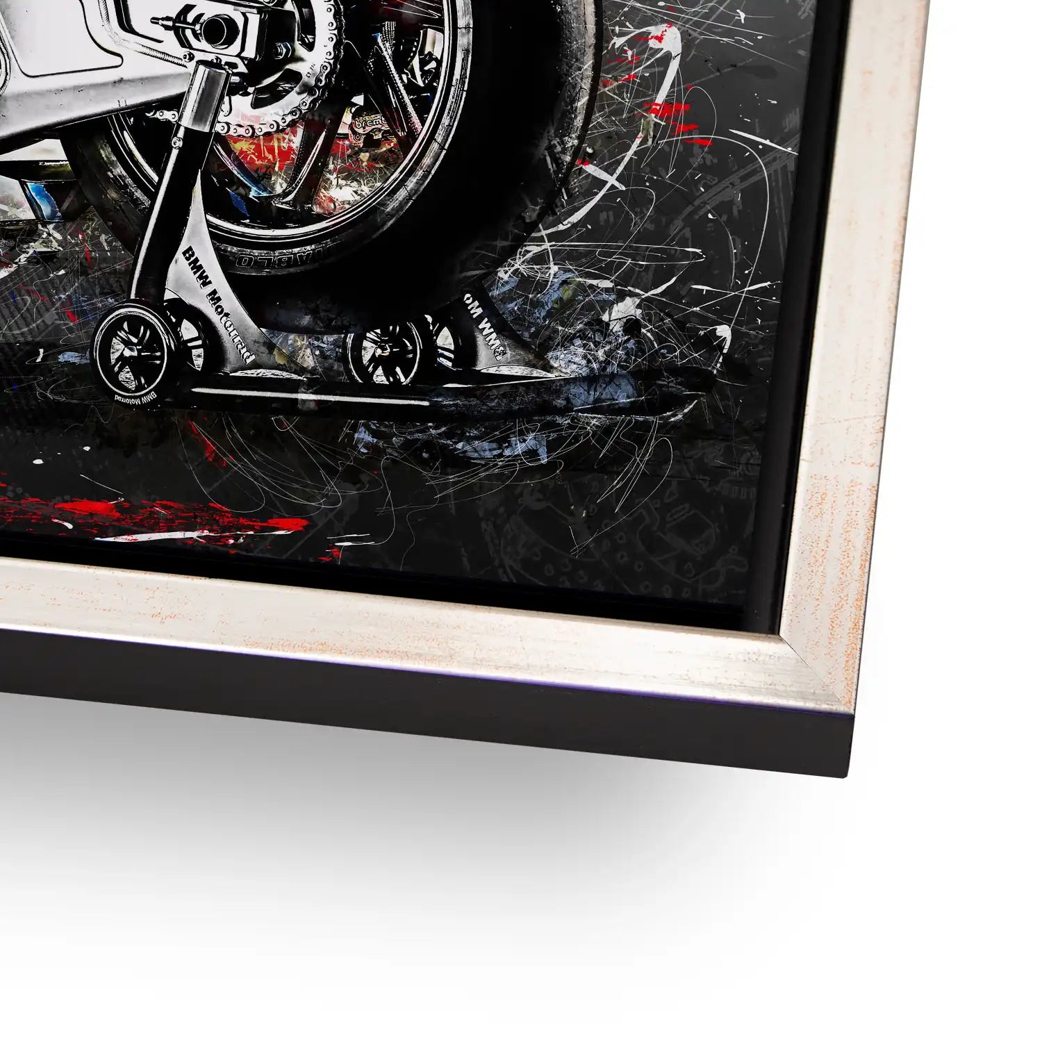 BMW HP4 Race Abstrakt Kunst AluDibond Bild INGALERIE