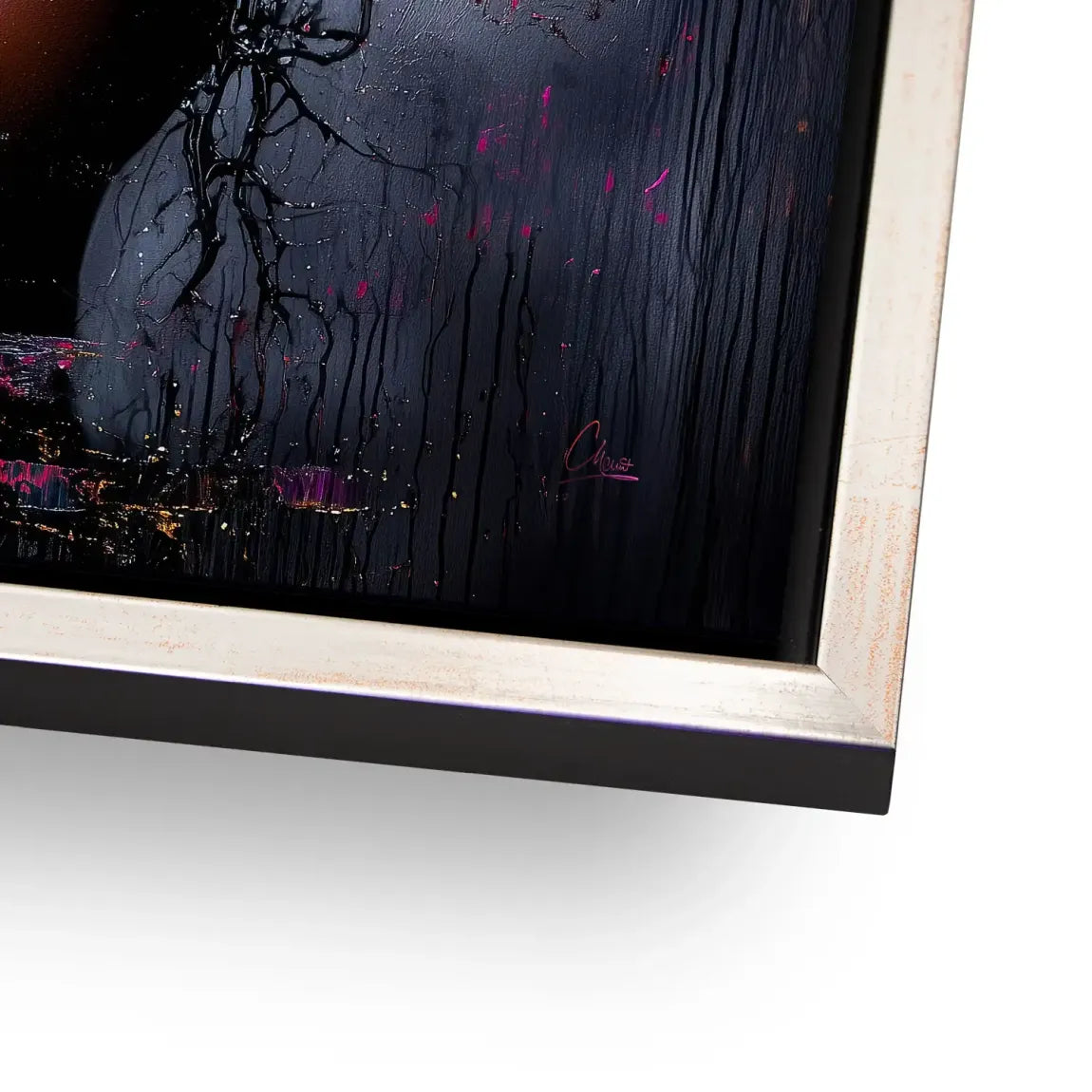 Magie aus Farbe und Gold AluDibond Bild INGALERIE