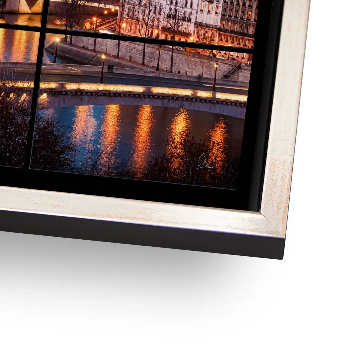 Twilight over Paris Alu Dibond Bild