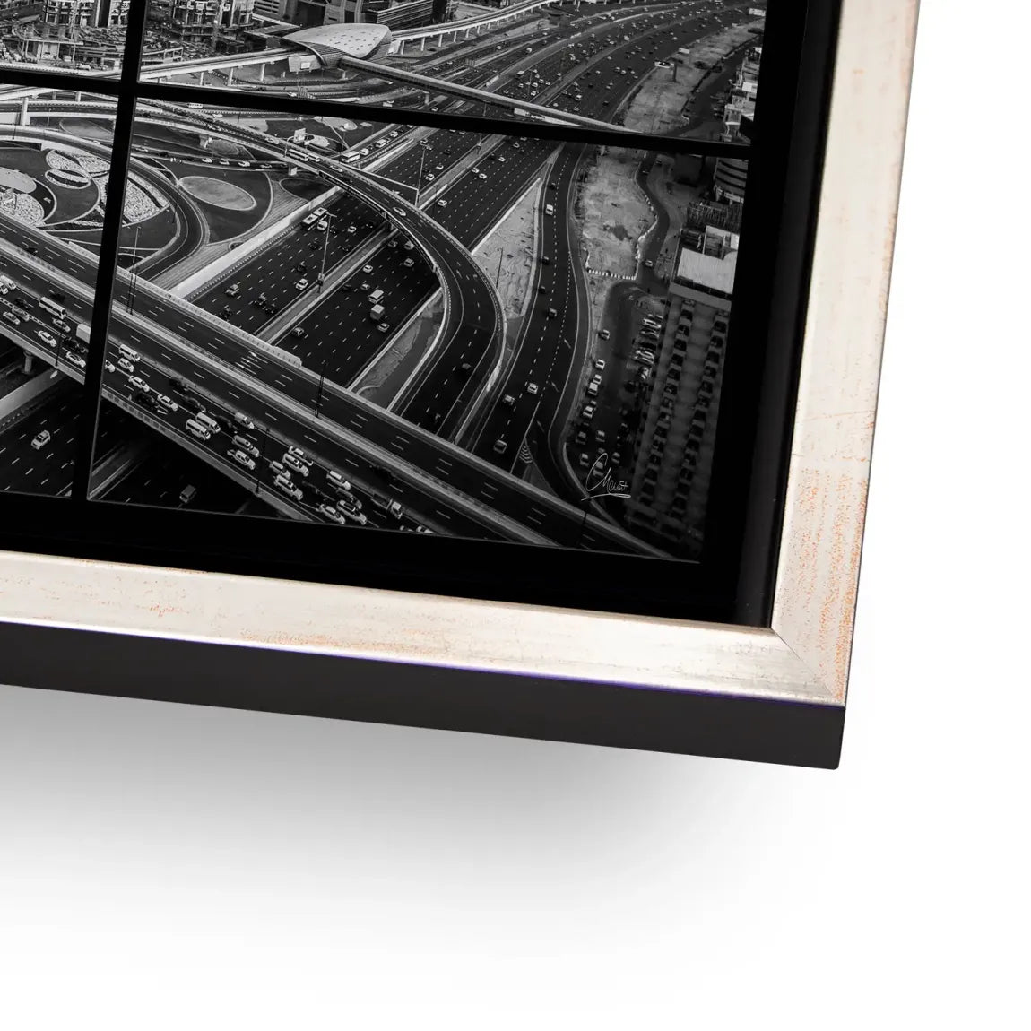 Skyline Noir Dubai AluDibond Bild