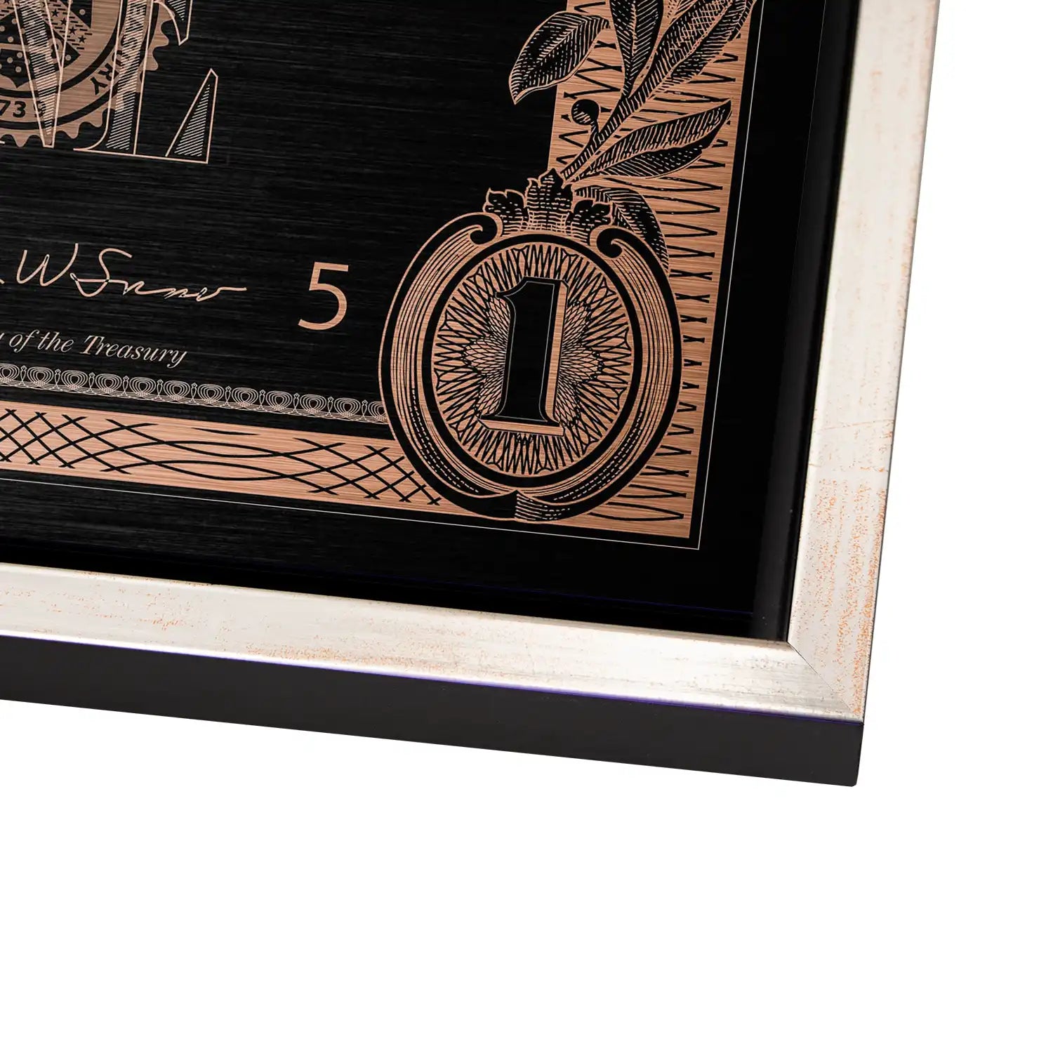 One Dollar Bronze Style AluDibond Bild INGALERIE