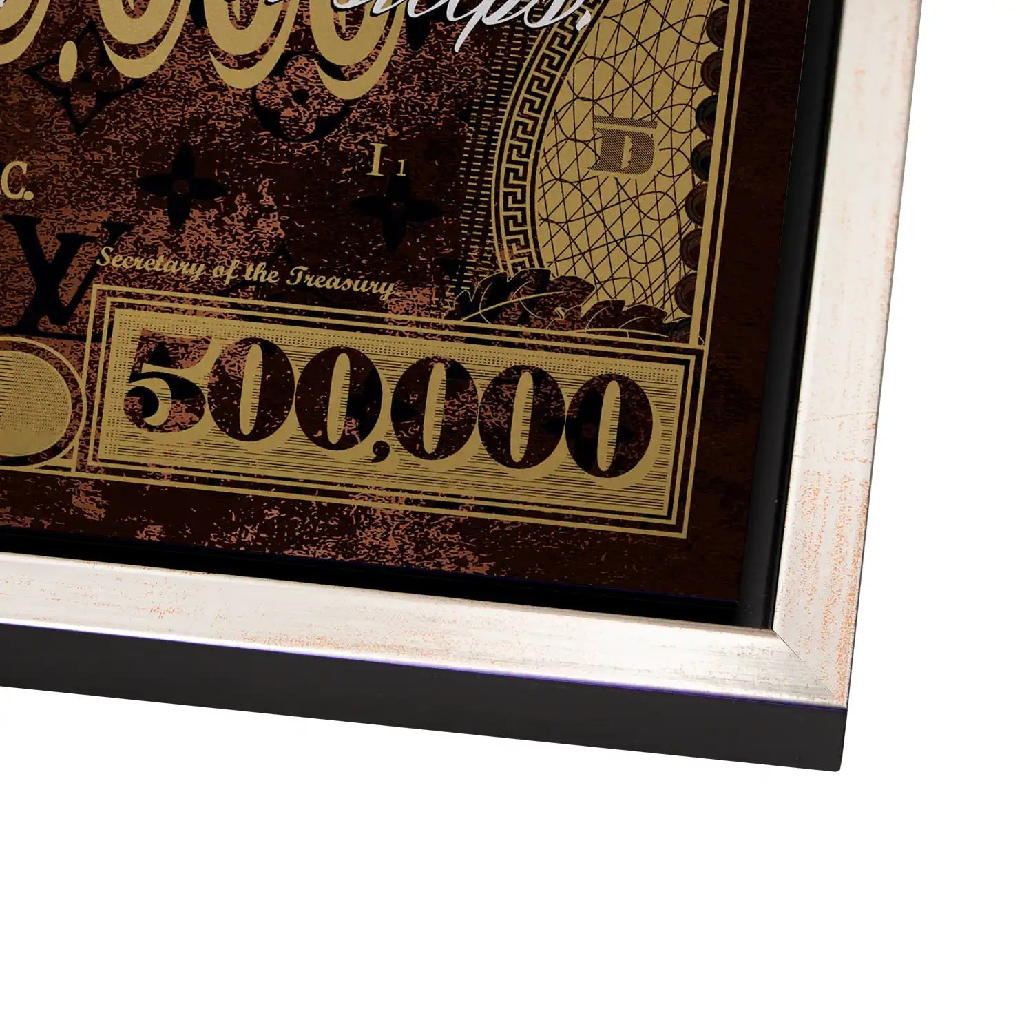 Dagobert Money Never Gold Dollar AluDibond Bild INGALERIE