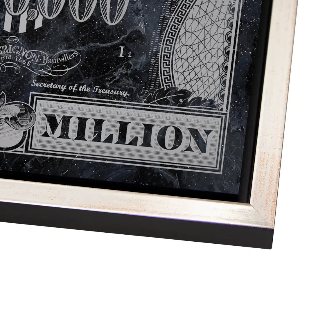 Dagobert Duck Totenkopf Black Dollar AluDibond Bild INGALERIE