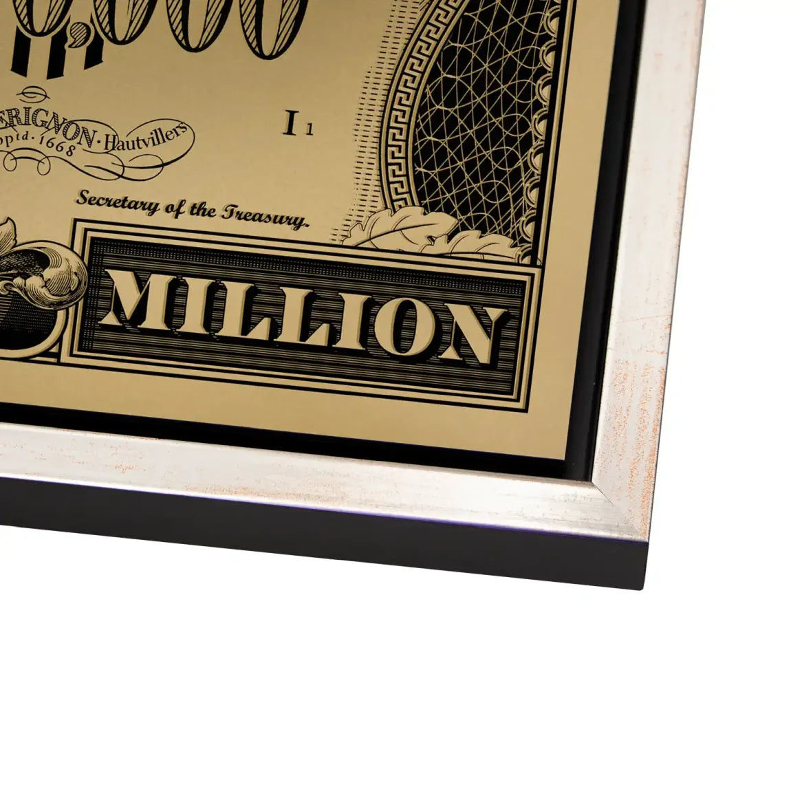 Donald Duck Goldfinger Instinct Pop Art Dollar AluDibond Bild INGALERIE
