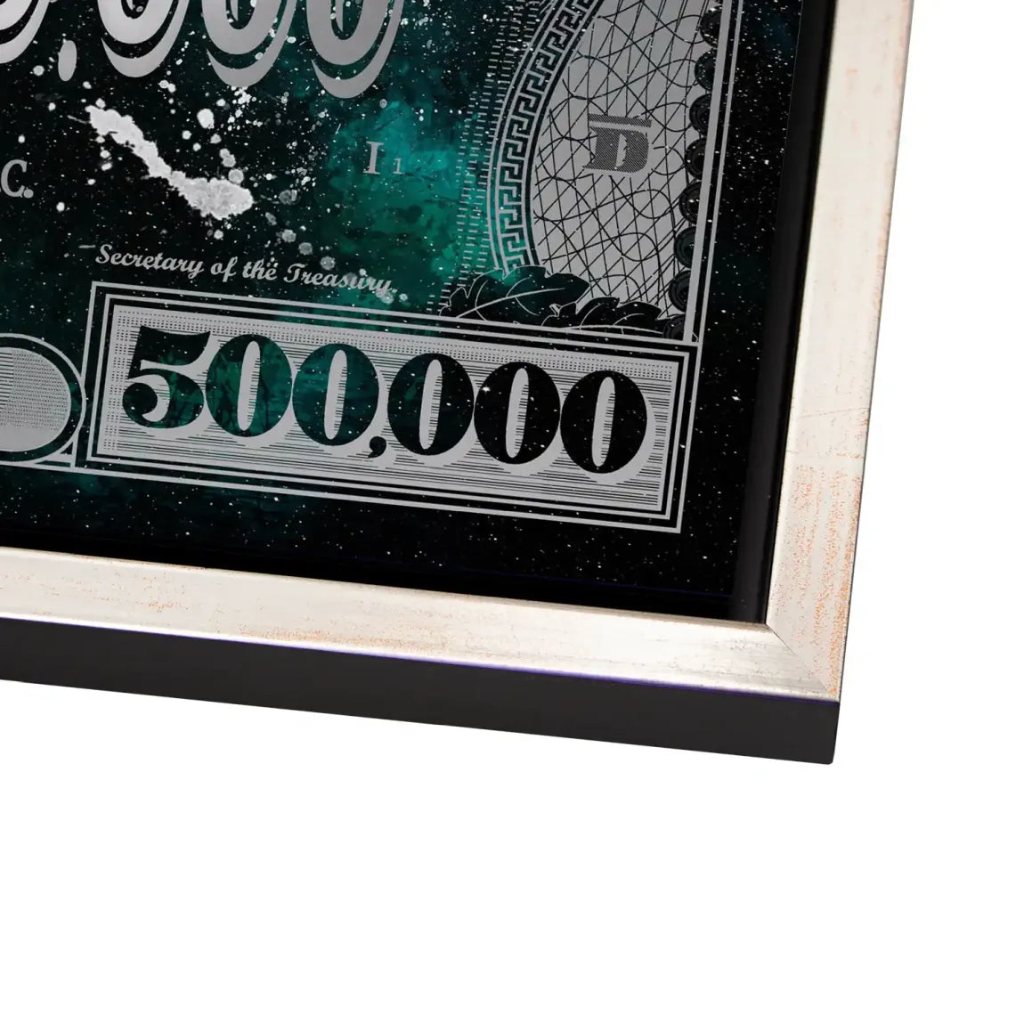 Donald & Daisy Duck Green Pop Art Dollar AluDibond Bild INGALERIE