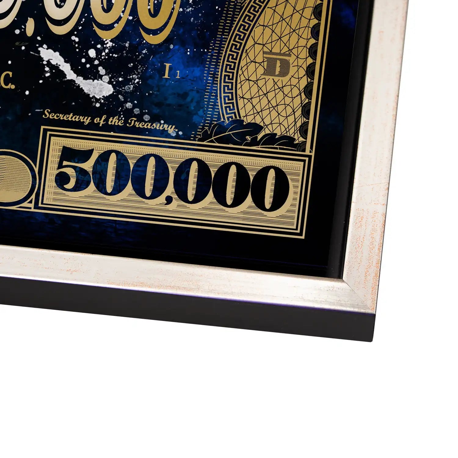 Dagobert Blue Scrooge Dollar AluDibond Bild INGALERIE