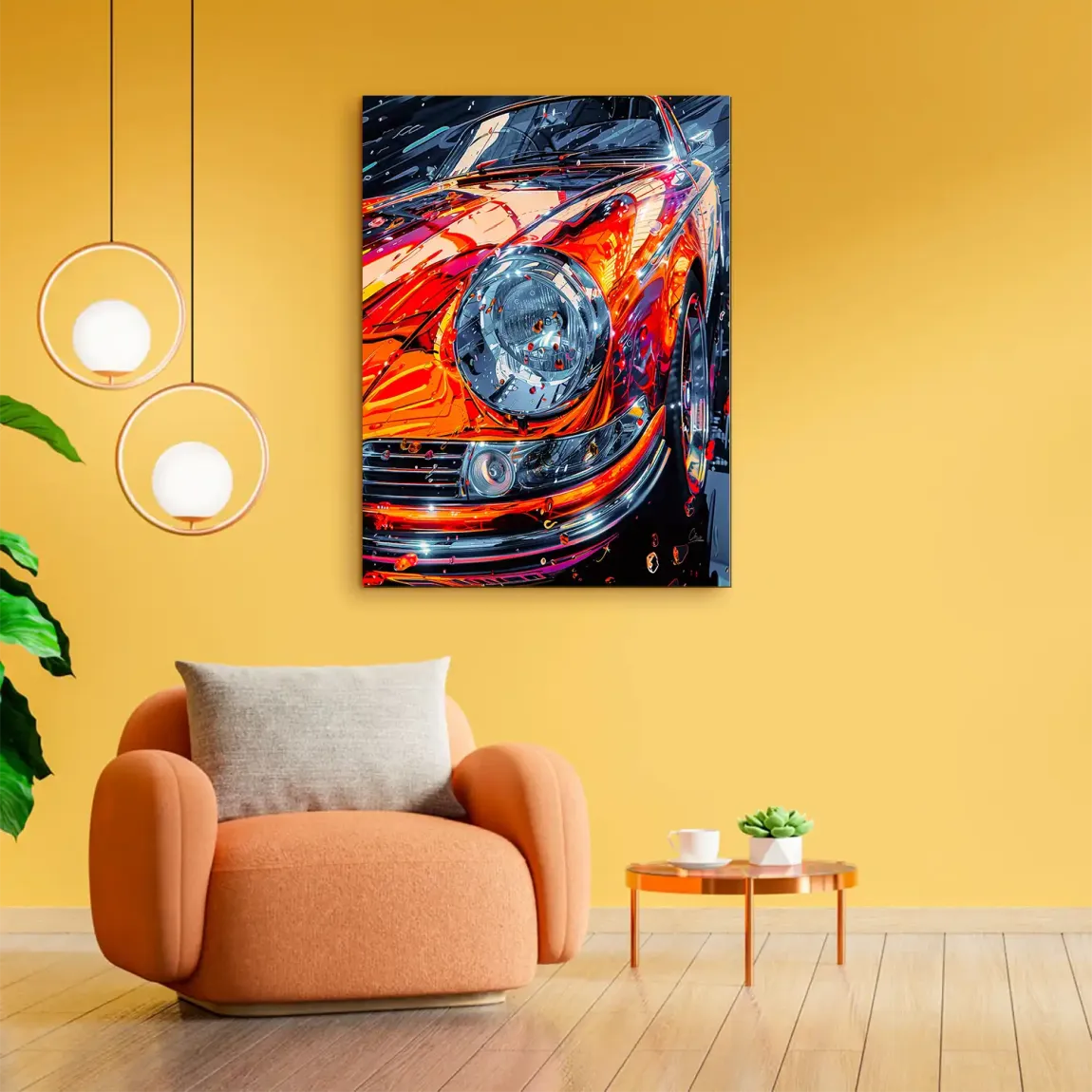 Vivid Motion 911 Porsche Alu Dibond Bild