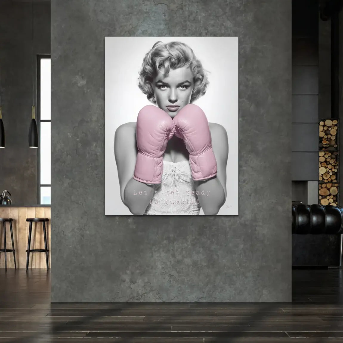 Boxing Marilyn Monroe Alu Dibond Bild