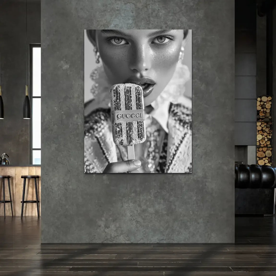 Gucci Ice Noir Alu Dibond Bild