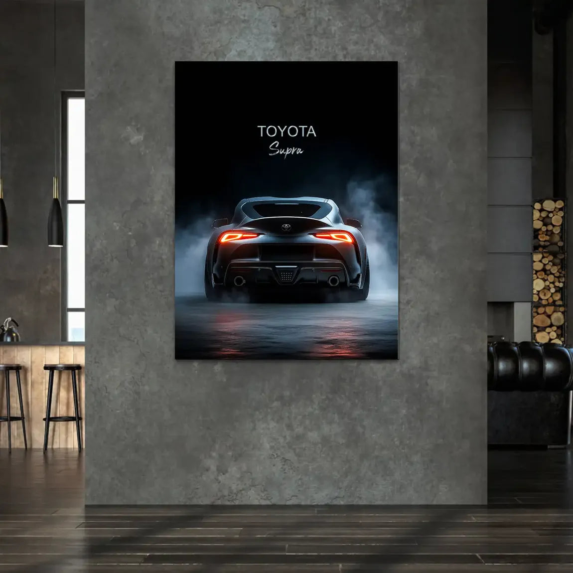 Toyota Supra Art Alu Dibond Bild