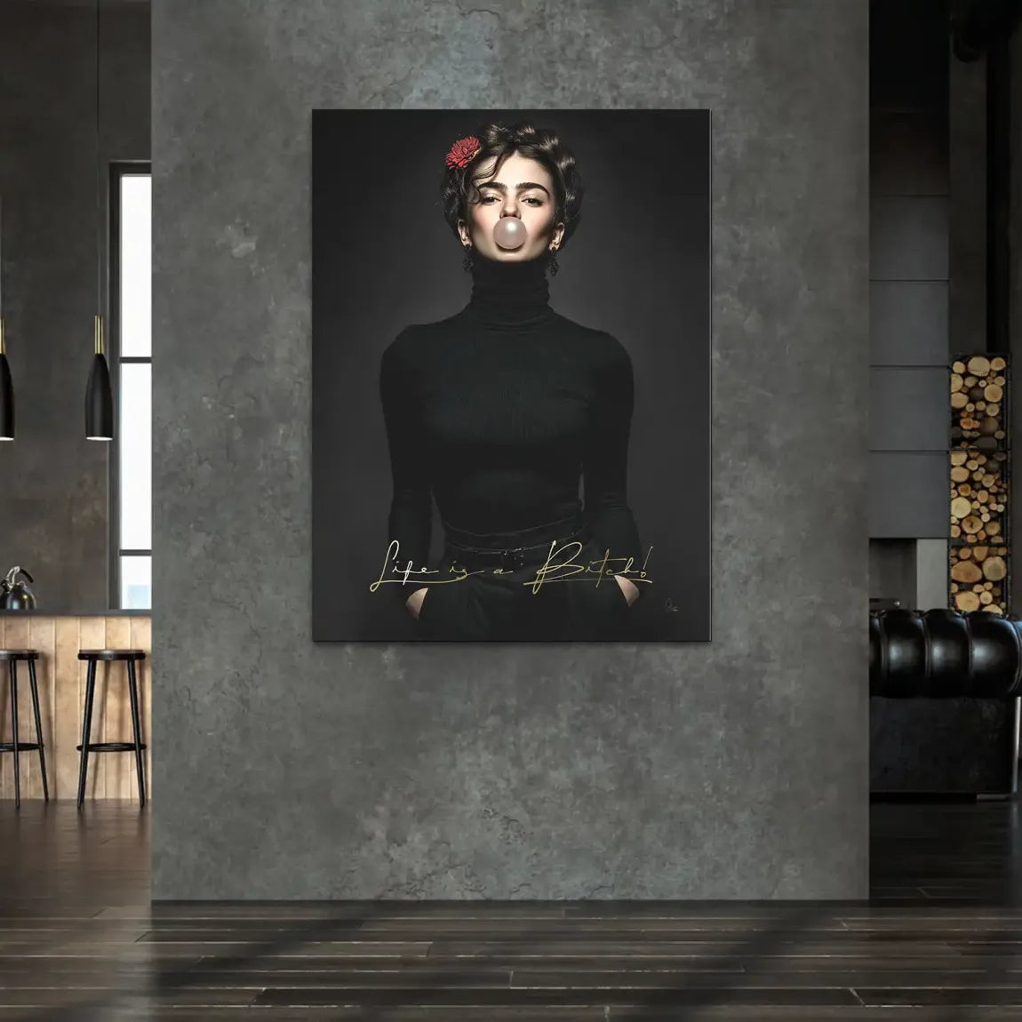 Frida Kahlo Rebell Alu Dibond Bild