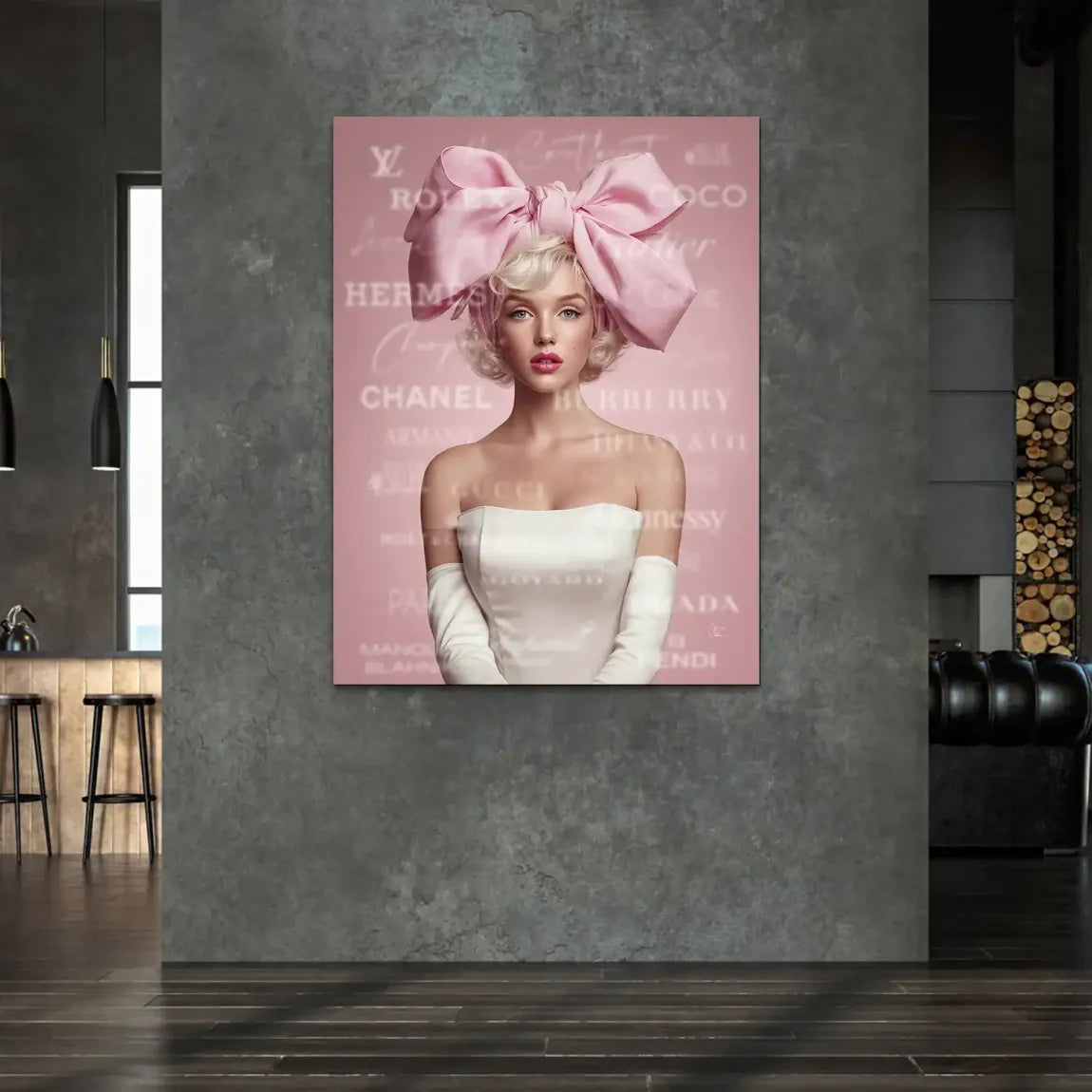 Marilyn Monroe Couture Pop Art Alu Dibond Bild