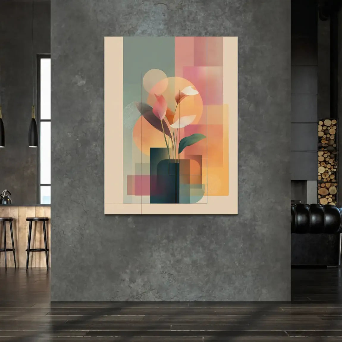 Light Garden Abstrakt Alu Dibond Bild