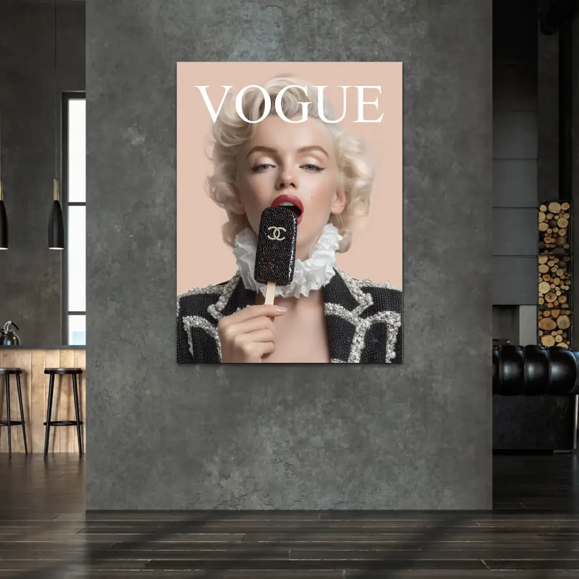 Marilyn Coco Eis Alu Dibond Bild