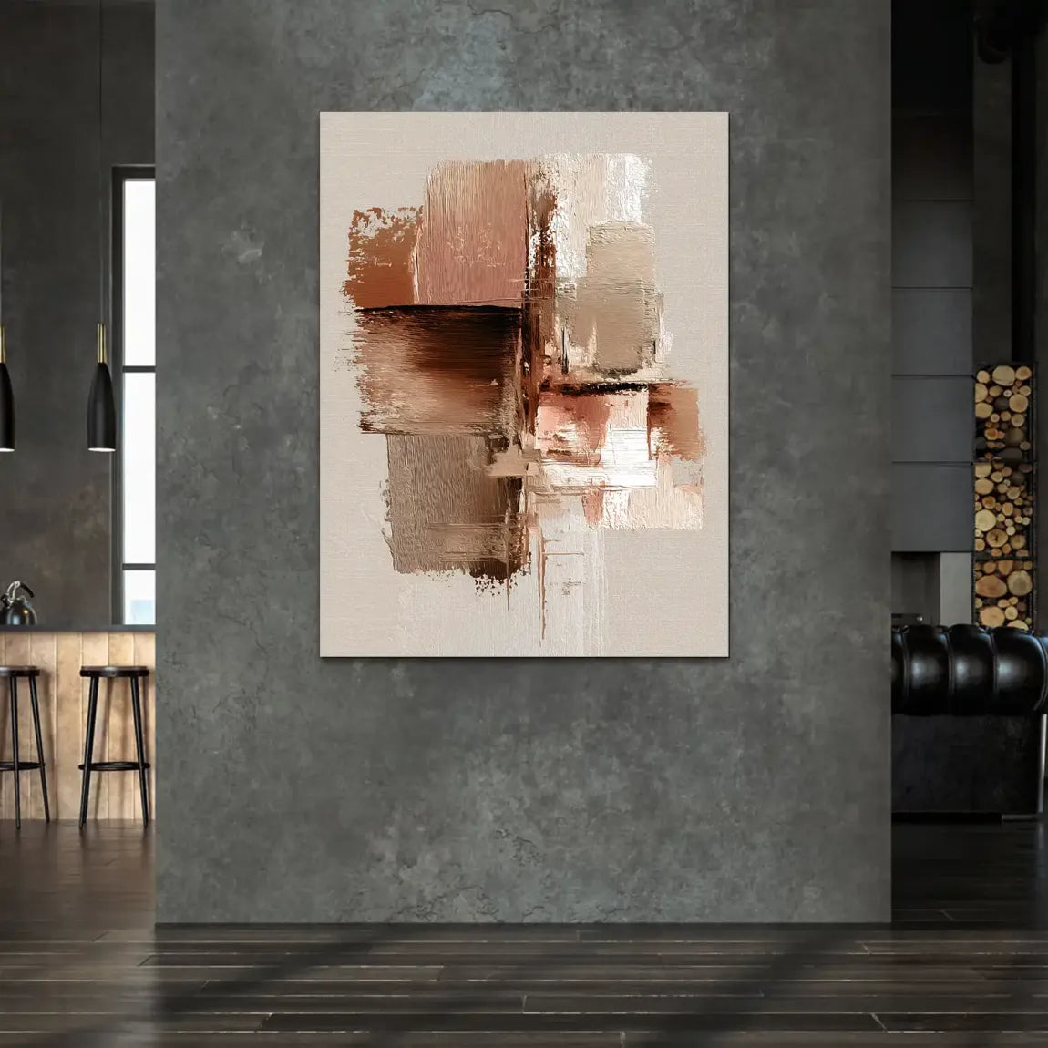 Earth Harmony Abstrakt Alu Dibond Bild