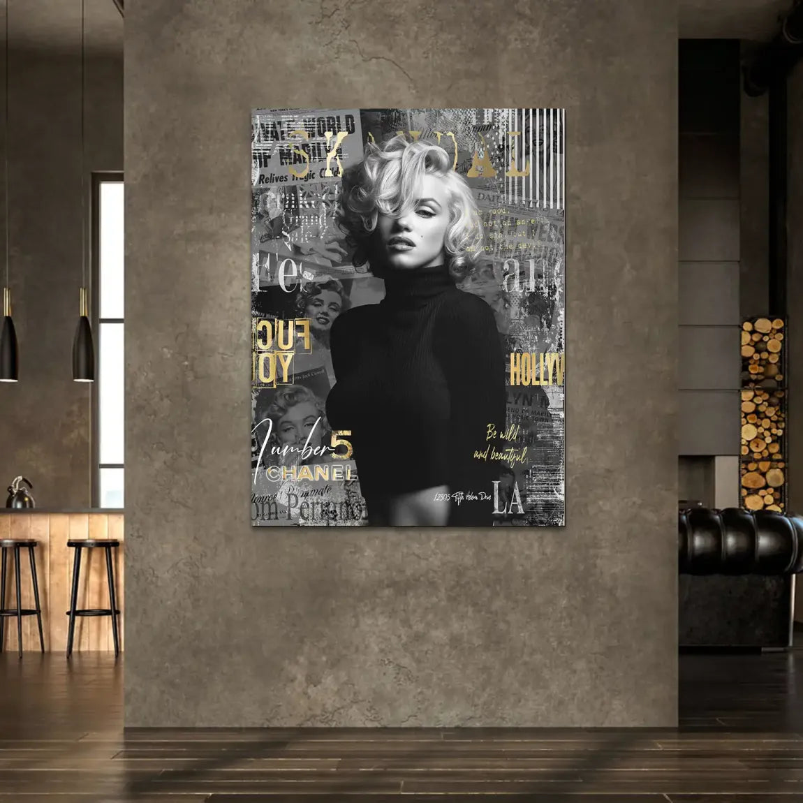 Marilyn Monroe Legend Alu Dibond Wandbild
